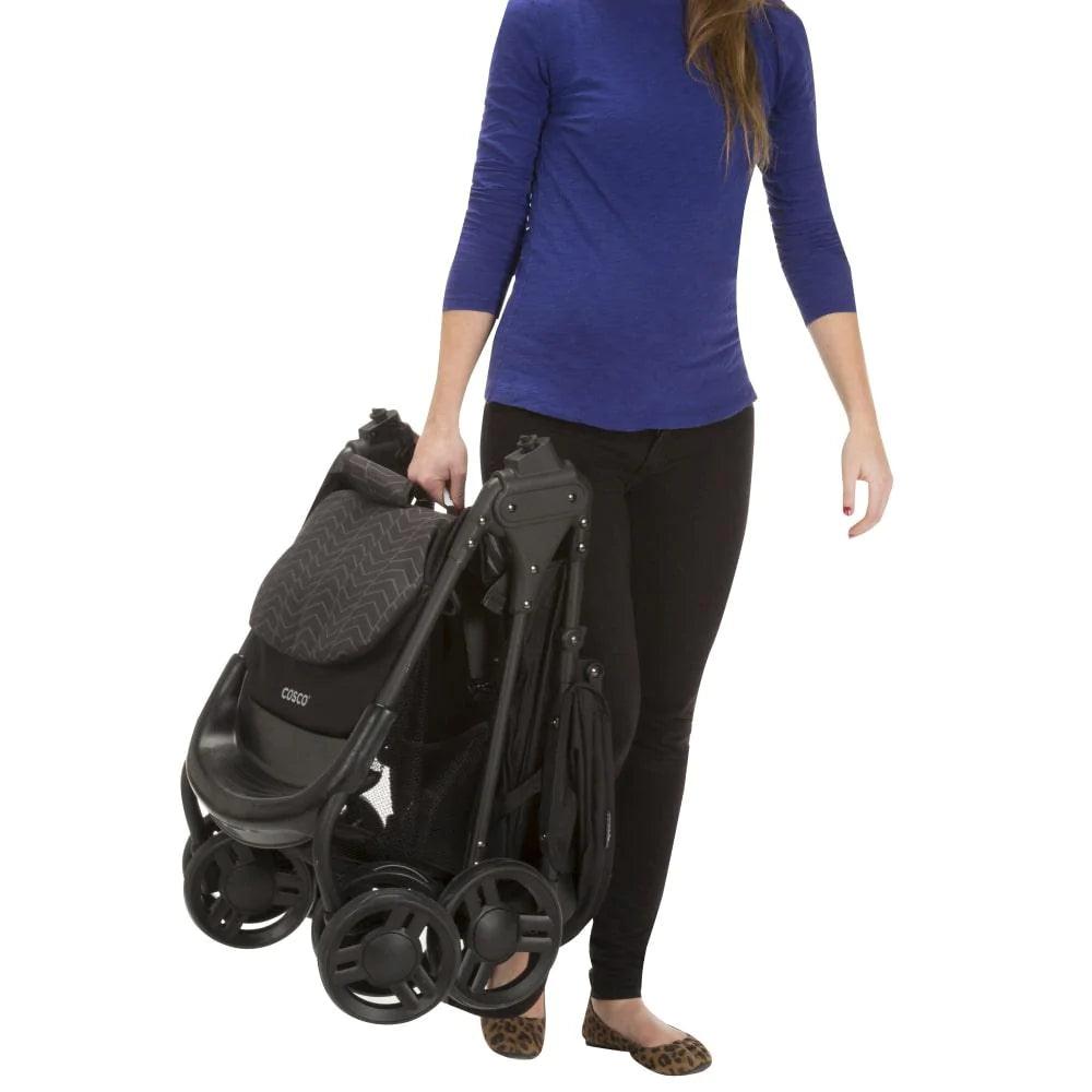 Cosco Lift & Stroll Travel System Stroller - Black Arrow | Lightweight Baby Stroller with Car Seat | Perfect for Travel, Shopping & Daily Use