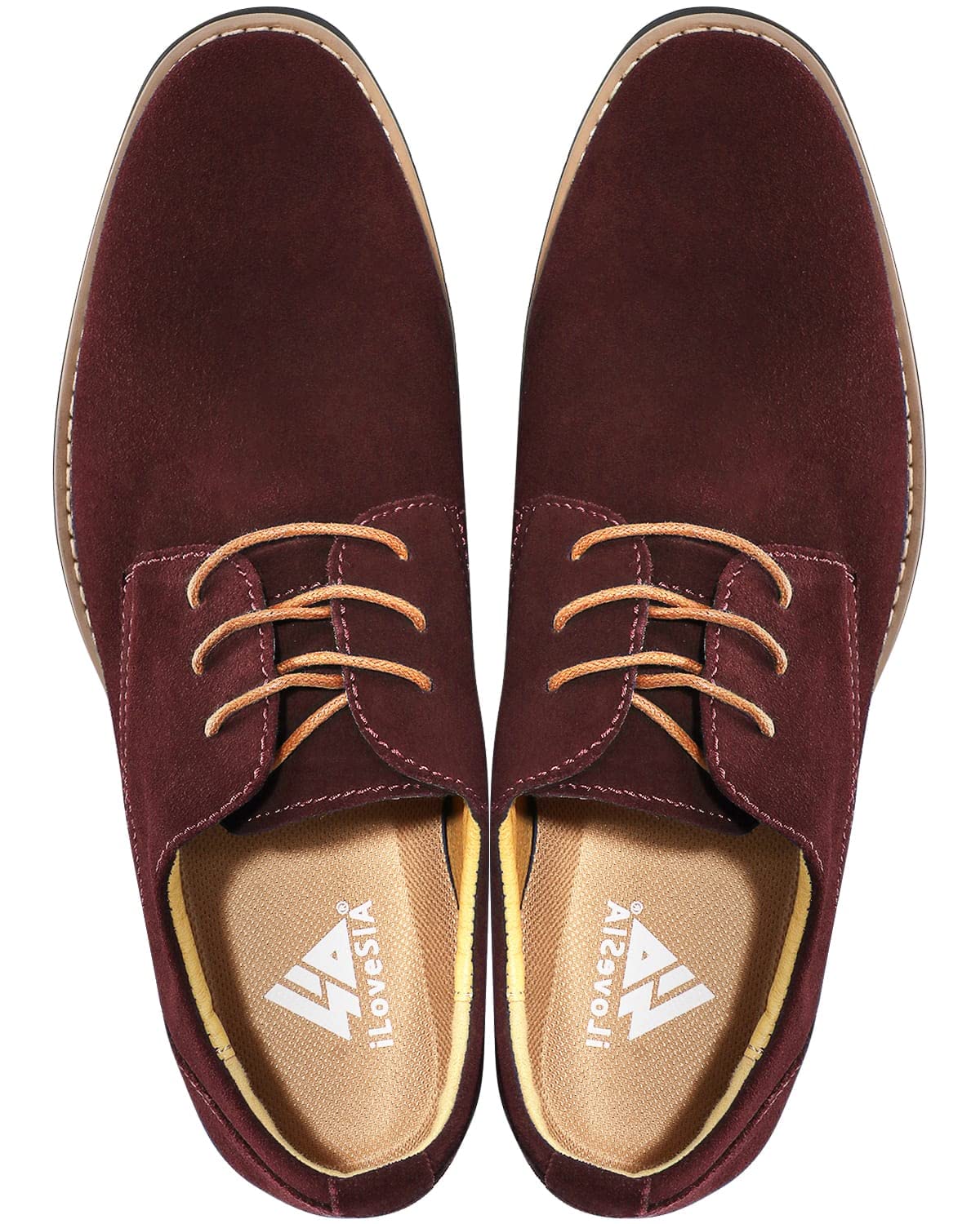 Men's Oxford Dress Shoes - Comfortable Blue & Brown Suede Wedding Shoes for Grooms | Perfect for Formal Events, Business Meetings & Special Occasions
