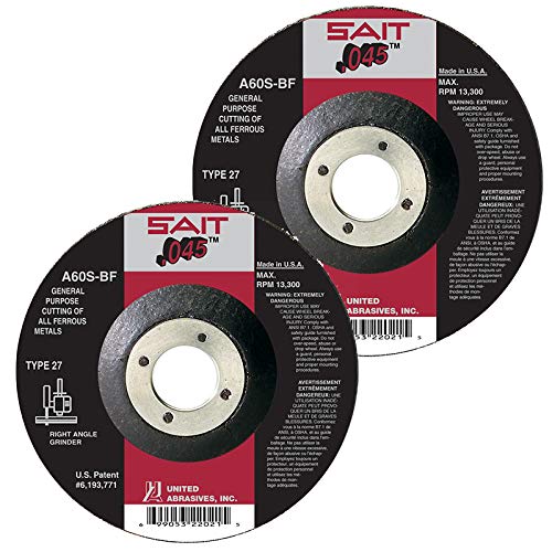SAIT A60S Type 27 Abrasive Cut Off Wheels - 4-1/2