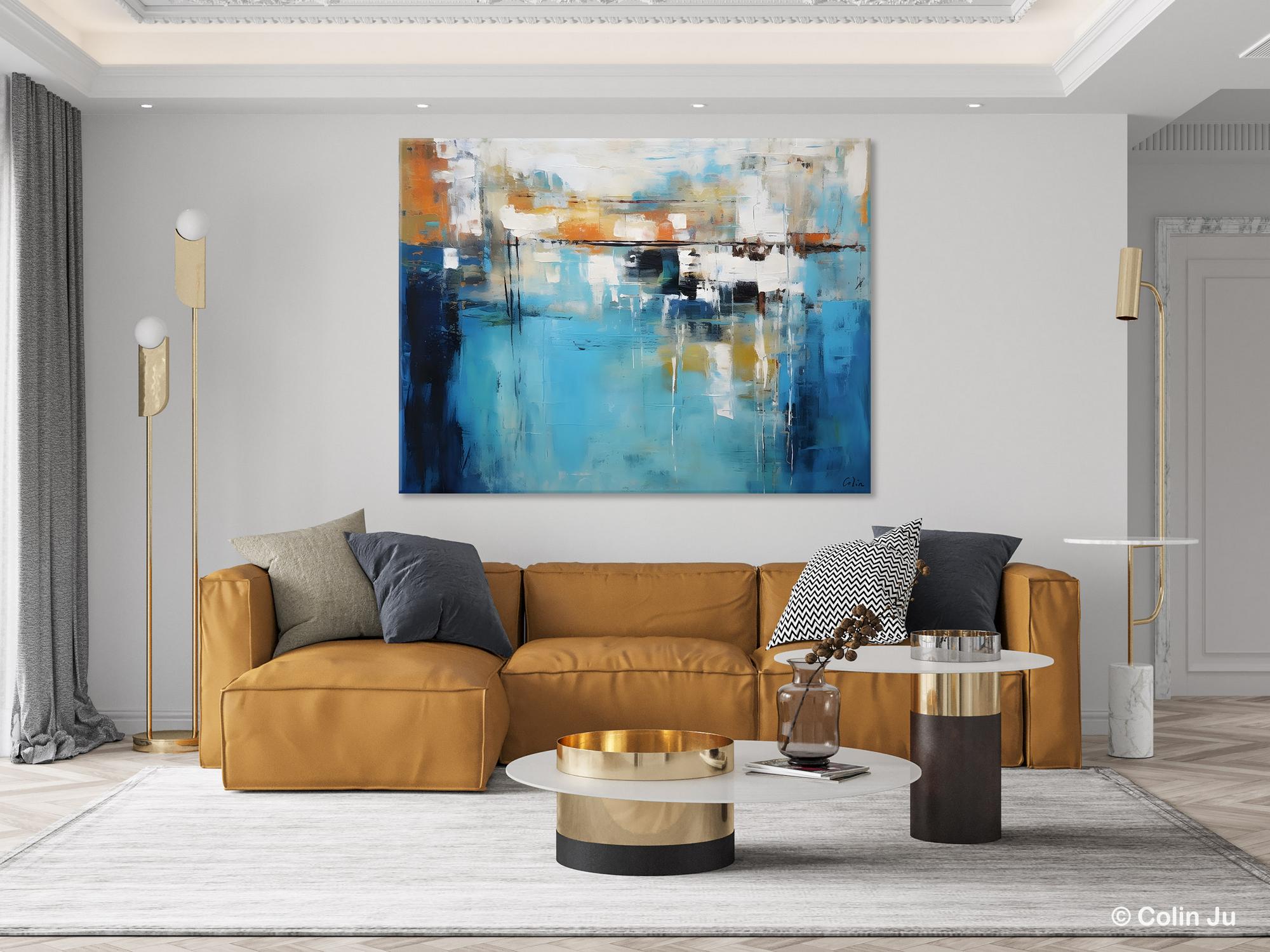 Contemporary Canvas Art - Heavy Texture Modern Wall Paintings - Original Abstract Acrylic Artwork for Bedroom Decor - Perfect for Living Room, Office & Home Interior Design