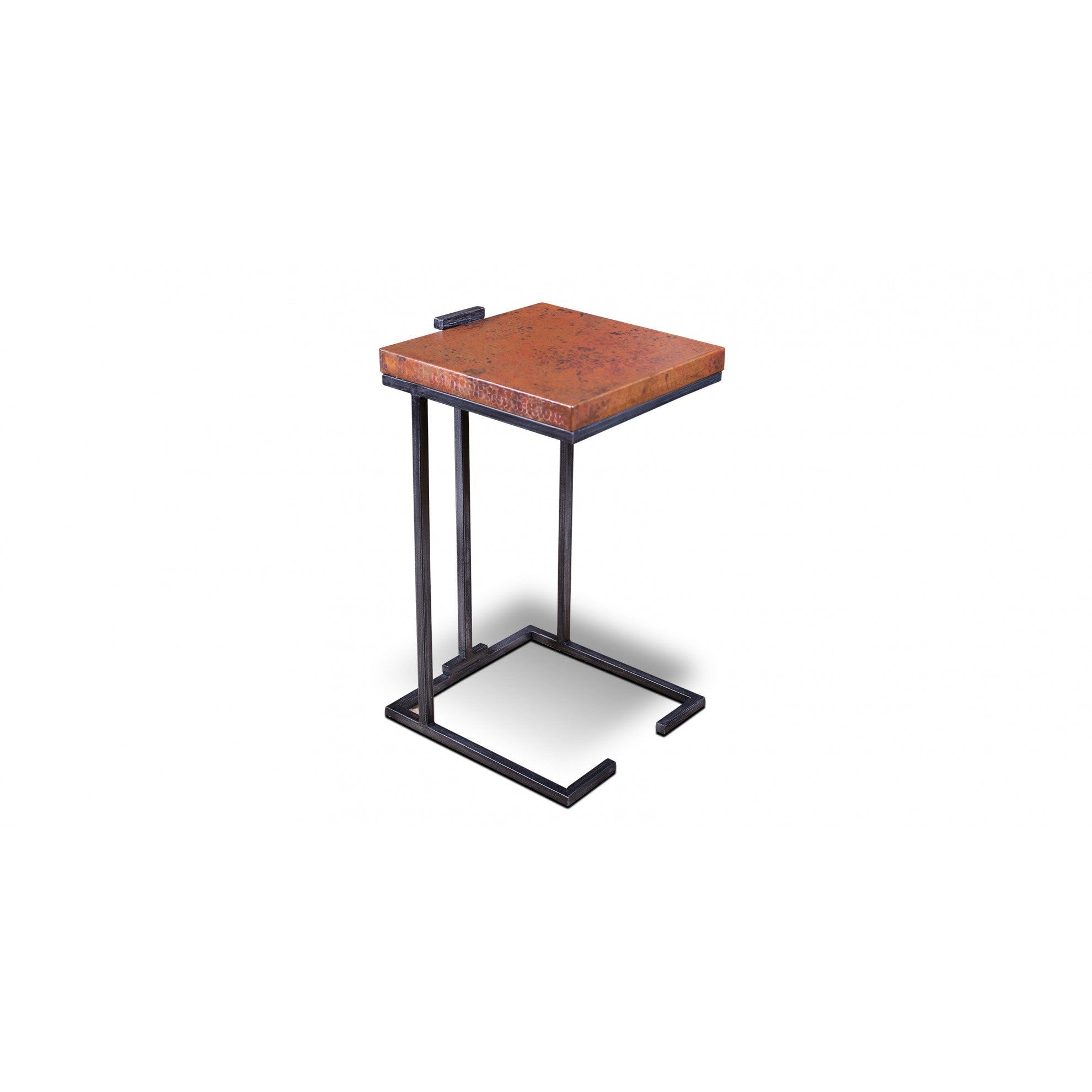 Escalade Copper Side Table - Modern End Table for Living Room, Bedroom, or Office - Stylish & Durable Home Decor Accent Piece