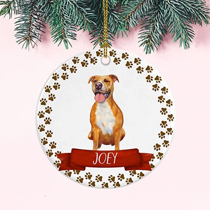 Custom Pet Christmas Ornament - Personalized Gift for Dog Lovers | Holiday Decor