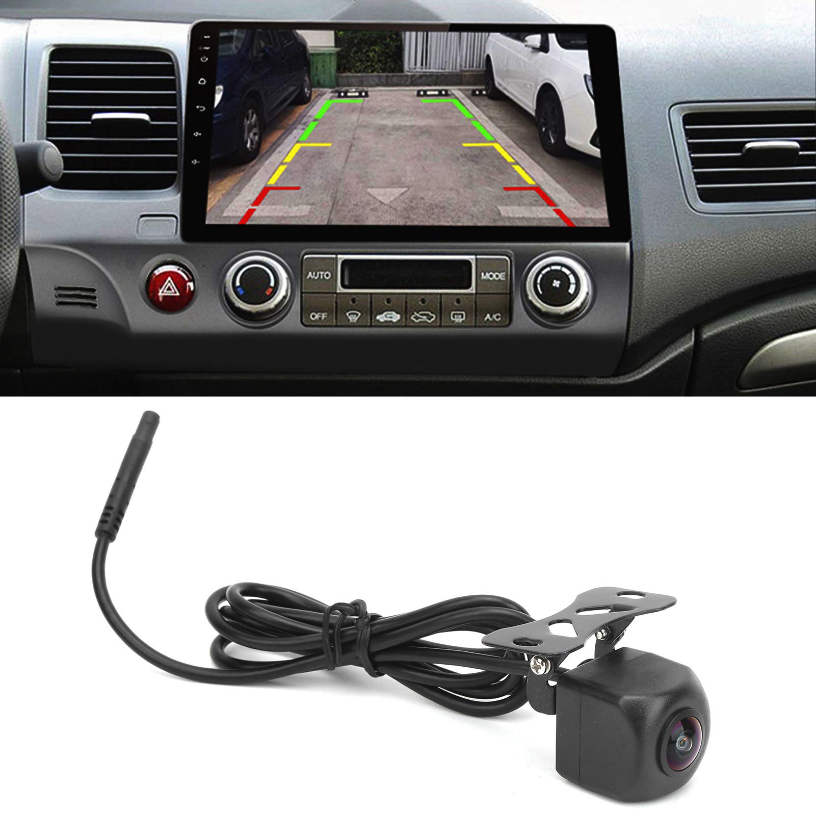 IP68 Waterproof Backup Camera - 180° Wide Angle Rear View Reversing Camera with Night Vision for SUV, RV, Pickup Truck & Vehicles | Perfect for Parking, Towing & Safe Driving in Low Light Conditions
