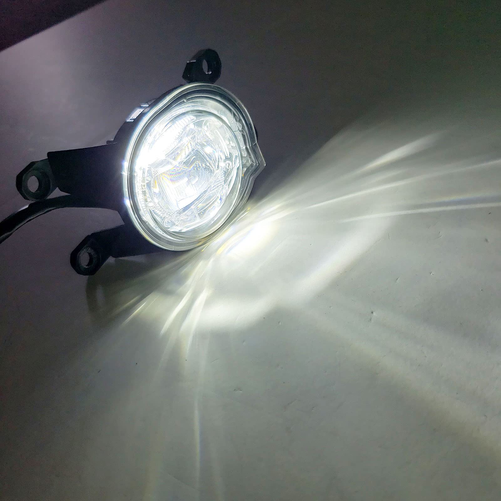 LEDIN Built-in LED Fog Lights for 2020-2021 Toyota CH-R | OE Style Clear Lens with Bezels, Bracket, Switch & Wiring Kit | Enhance Night Driving Safety & Off-Road Visibility