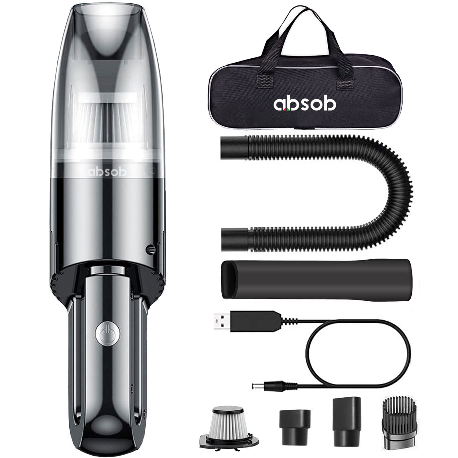 Best Cordless Handheld Vacuum Cleaner - Mini Portable Rechargeable Hand Vac with Powerful Suction for Home, Car, Keyboard Cleaning | USB Charging | Lightweight & Easy to Use for Quick Cleanups