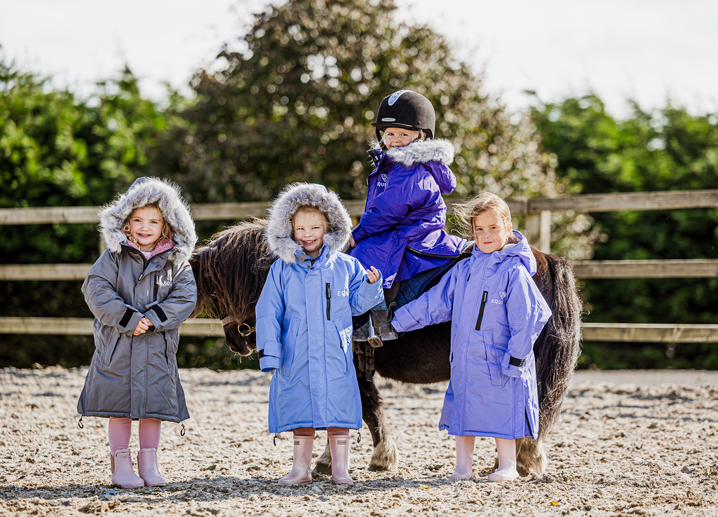 Evolution Kids' Thick Fleece Jacket with Fur Hood - Charcoal & Pale Pink | Warm Winter Coat for Boys & Girls | Outdoor Play & School Wear