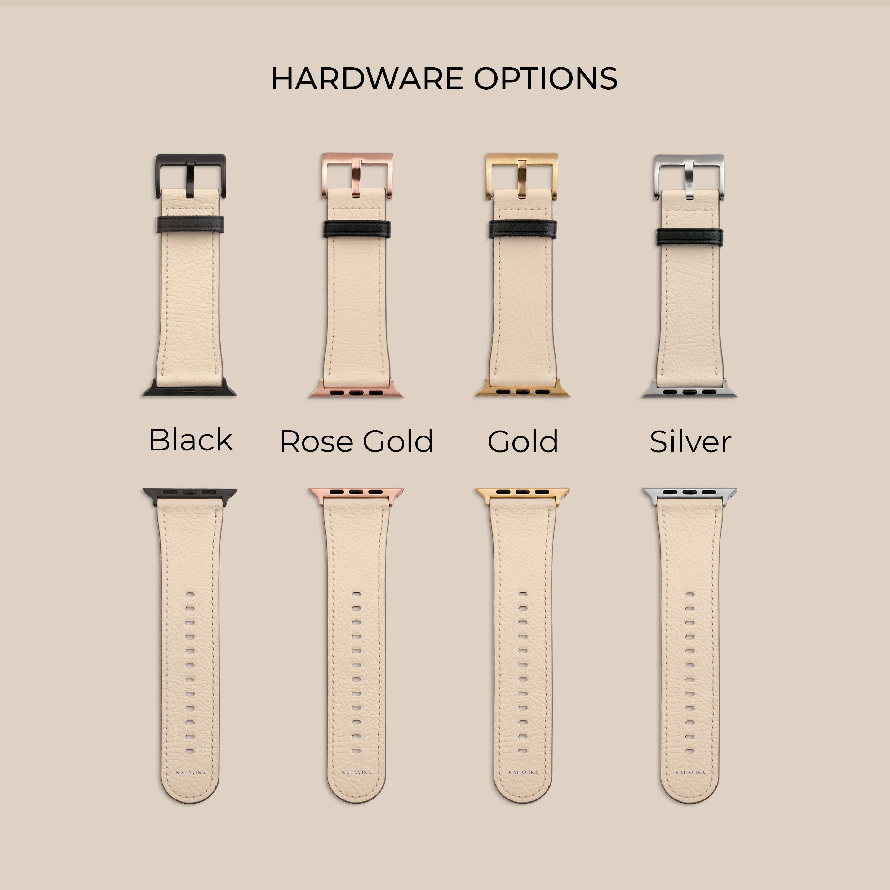 Beige Golf & Polo Apple Watch Band - Stylish & Comfortable Sport Strap for Men & Women - Perfect for Golf, Tennis & Casual Wear