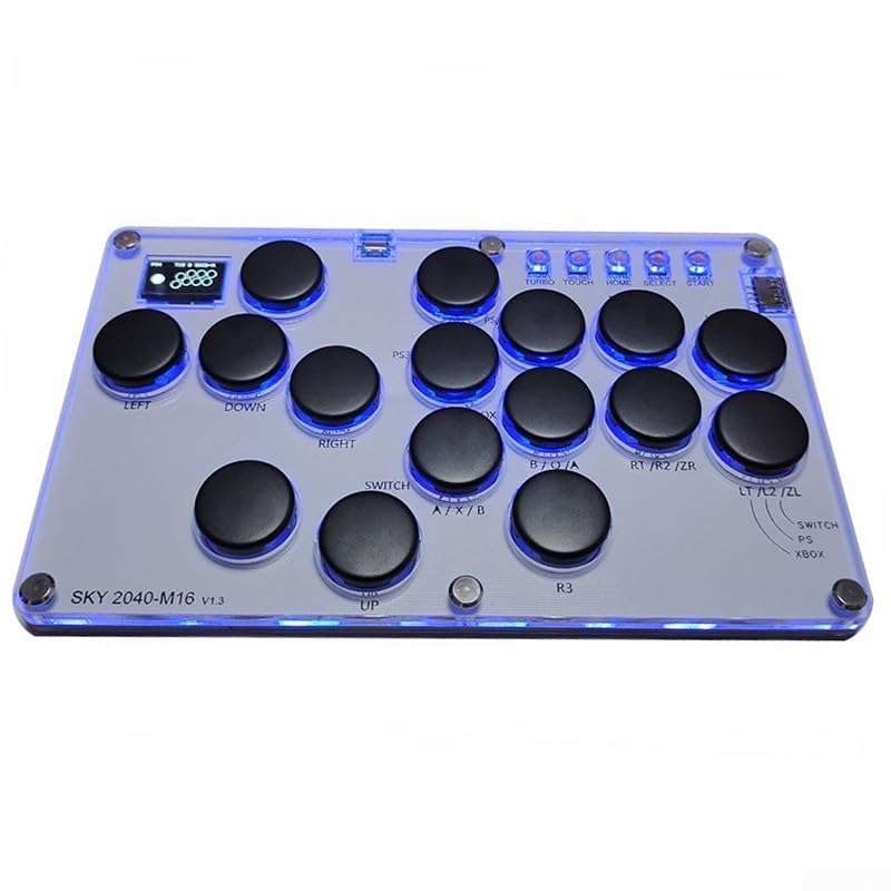 Haute42 Multi-Platform Metal Arcade Fighting Joystick for PC, PS3, Nintendo Switch & Steam - Perfect for Fighting Games, Retro Gaming & eSports Tournaments