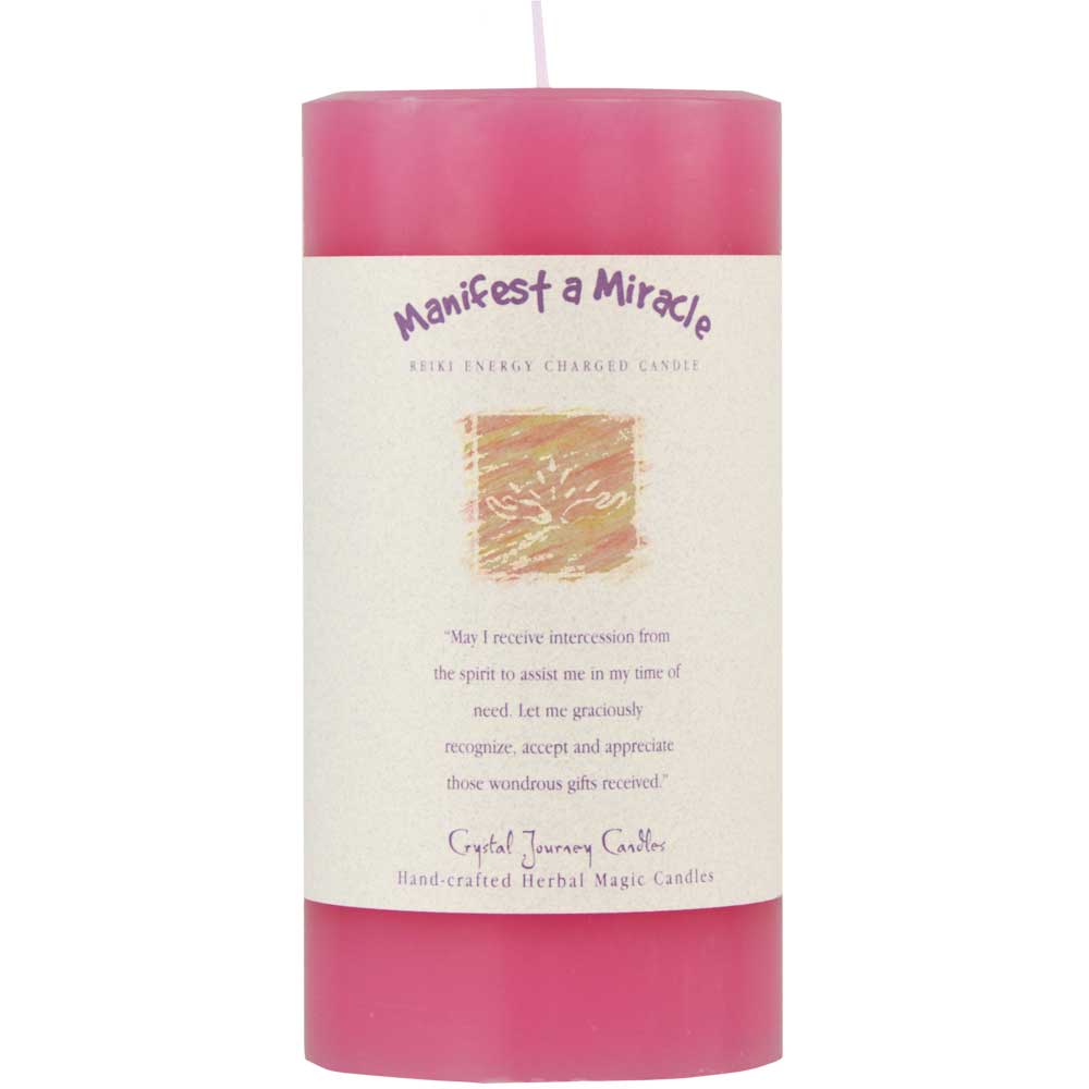 Manifest a Miracle Intention Candles - Spiritual Aromatherapy Candles for Meditation, Prayer & Positive Energy - Perfect for Yoga, Relaxation & Home Decor