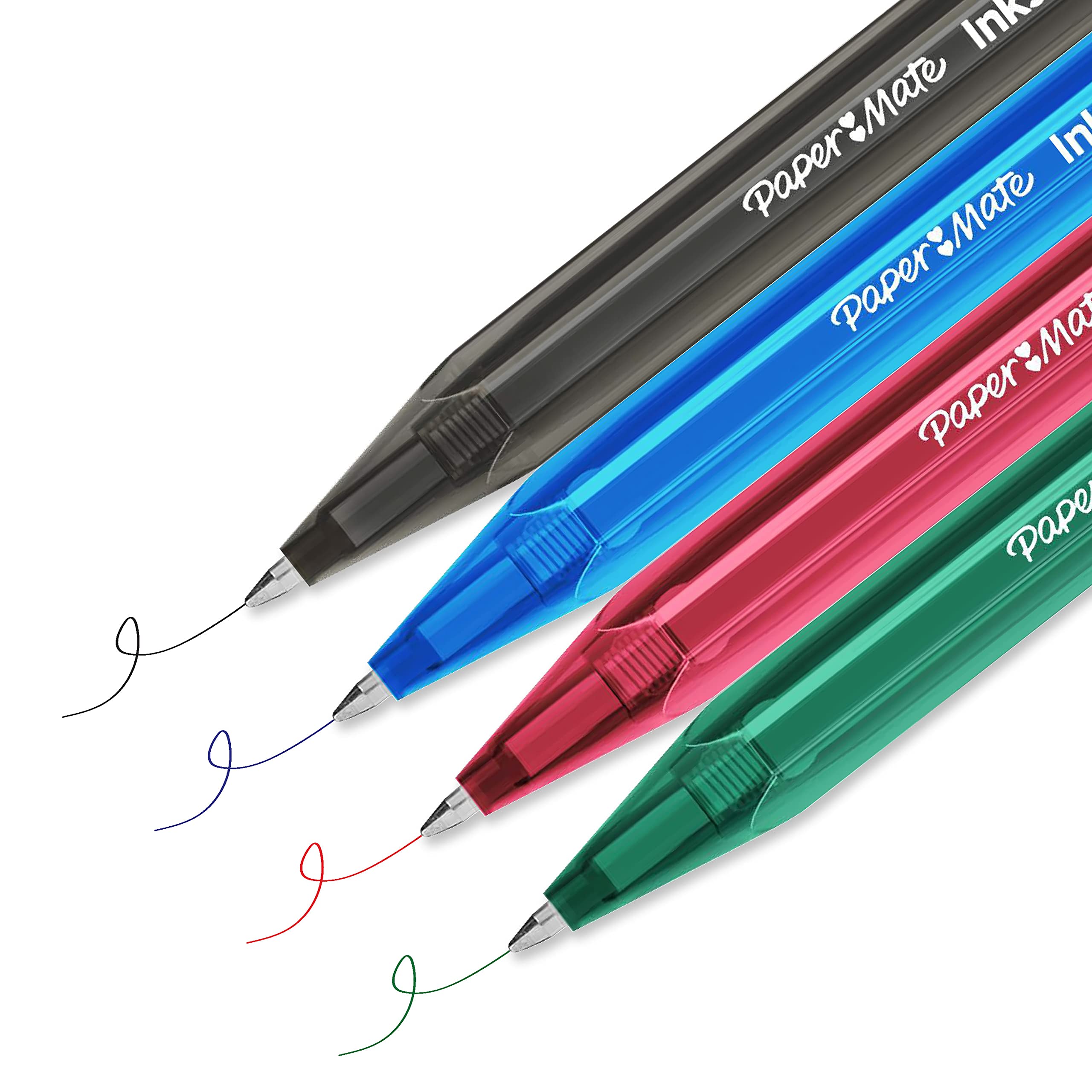 Paper Mate InkJoy 100RT Retractable Ballpoint Pens - 1.0mm Medium Point, Black Ink, Pack of 100 - Smooth Writing for Office, School & Note Taking