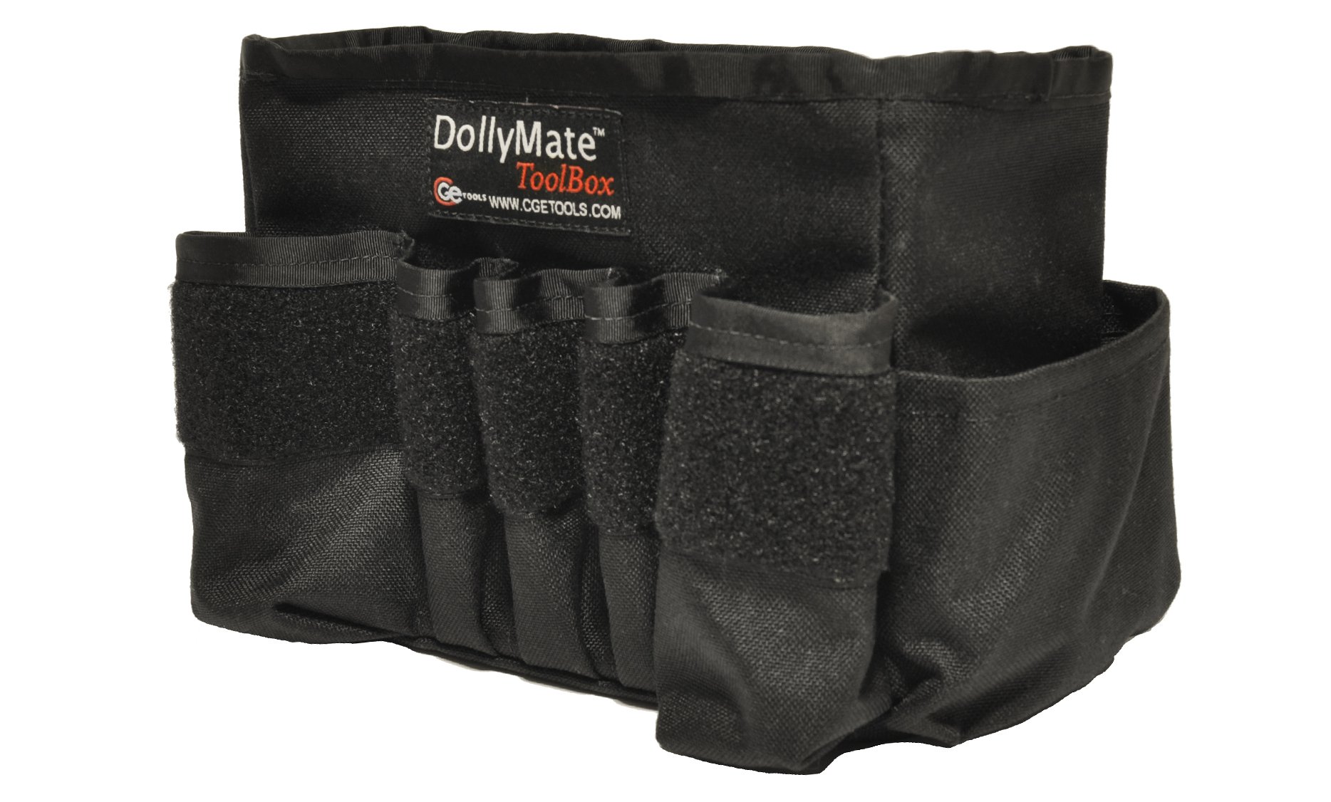 DollyMate Heavy Duty Black Tool Box - Portable Storage for Tools, Equipment & DIY Supplies | Perfect for Garage, Workshop & Job Site Organization