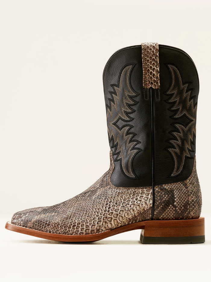 Ariat Men's Dry Gulch Python Cowboy Boots - Tan Ancient Black - Western Style Leather Boots for Rodeo, Country Dancing & Outdoor Adventures