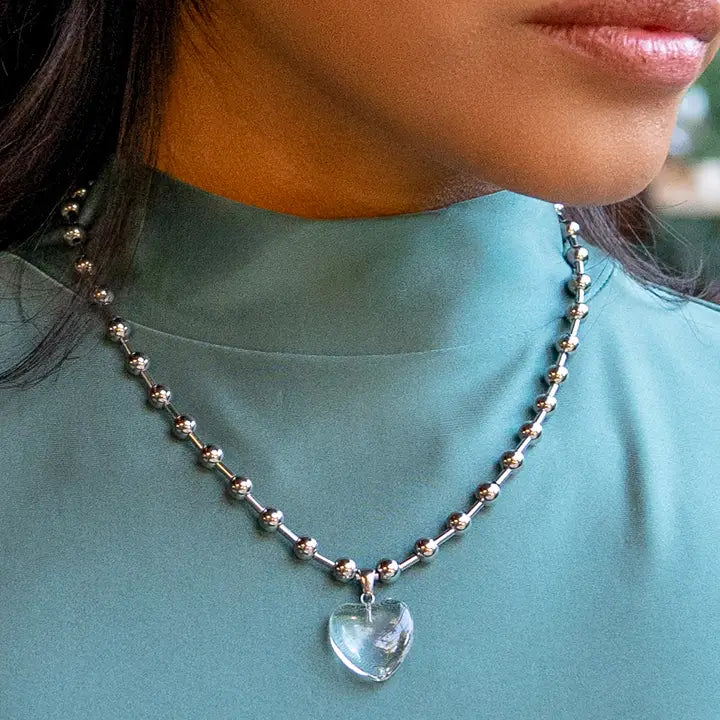 Heart Pendant Necklace for Women - Elegant Love Jewelry Gift for Her - Perfect for Valentine's Day, Anniversary & Romantic Occasions