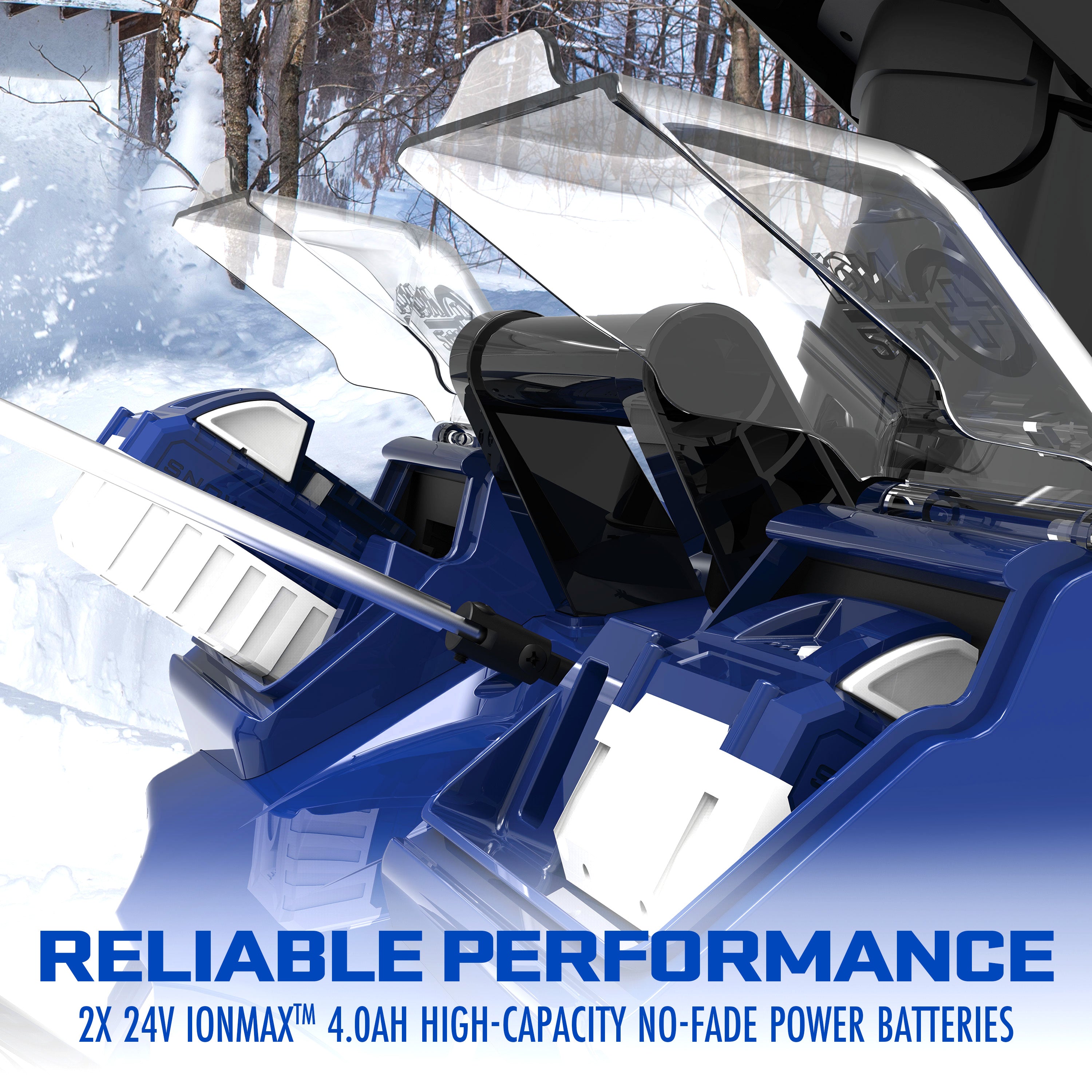 Snow Joe 24V X2 SB18 48V IONMAX Cordless Snow Blower Kit - 18 Inch with 2 x 4.0Ah Batteries & Charger | Electric Snow Removal for Driveways, Walkways & Patios