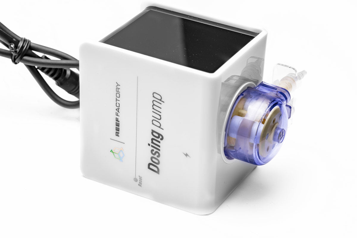 Reef Factory Dosing Pump - Automatic Aquarium Dosing System for Saltwater & Freshwater Tanks | Precise Nutrient & Chemical Dosing for Coral Reefs, Planted Aquariums & Hydroponics | Easy Setup & Silent Operation