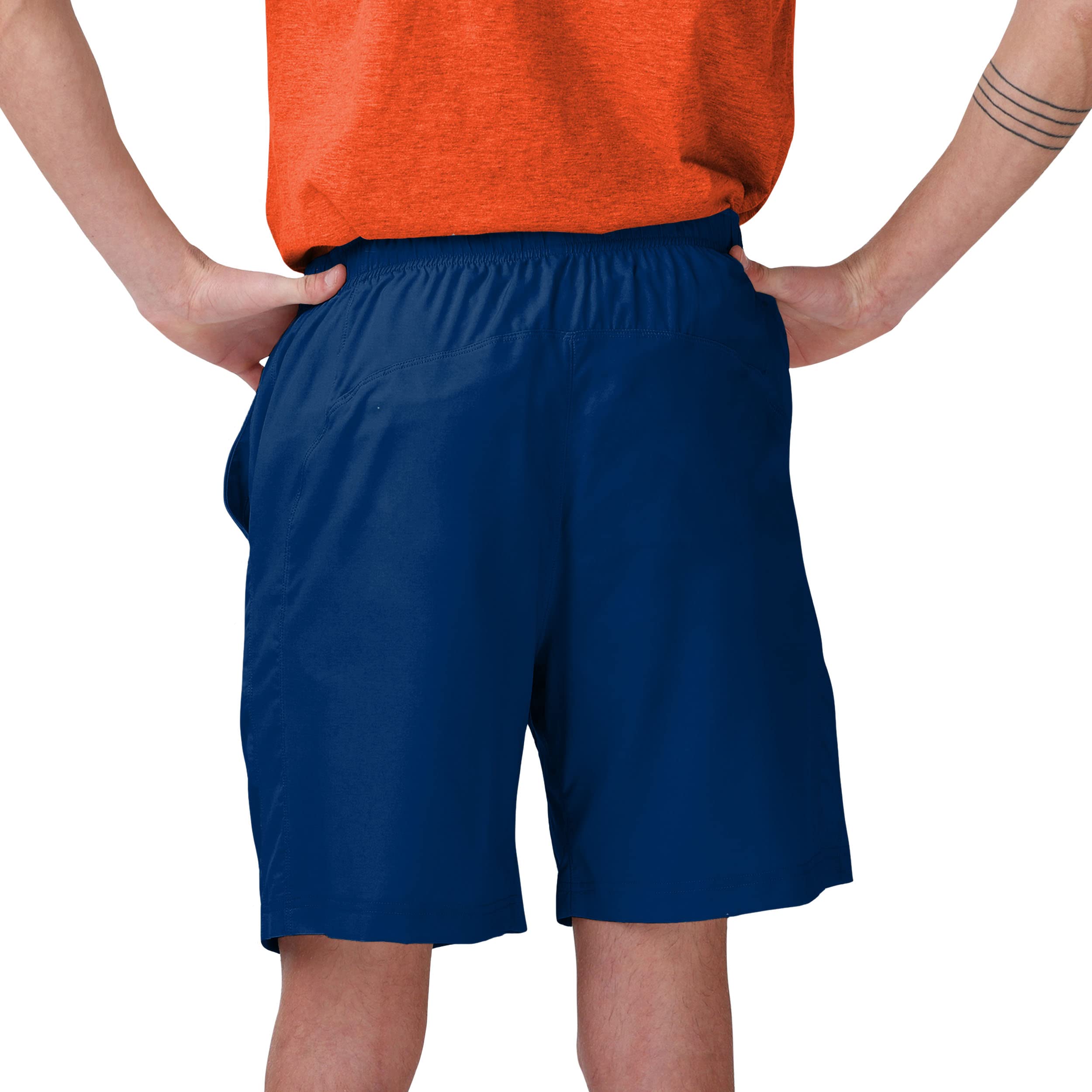 FOCO Denver Broncos NFL Men's Solid Woven Athletic Shorts - XL - Comfortable Casual Wear for Football Games, Lounge & Outdoor Activities
