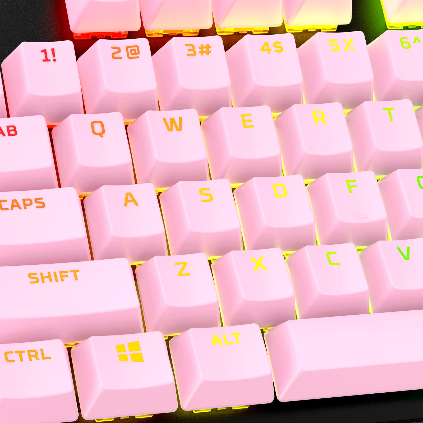 HyperX PBT Full Keycap Set - Durable & Customizable Mechanical Keyboard Keycaps for Gaming & Typing - Perfect for PC, Mac, and Laptop Keyboards