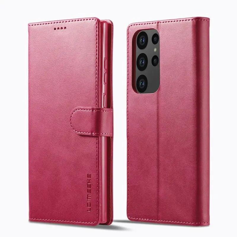 Samsung Galaxy S24 Plus Wallet Case - Premium Vegan Leather Phone Cover with Card Slots for Credit Cards & ID - Perfect for Daily Use, Travel, and Business