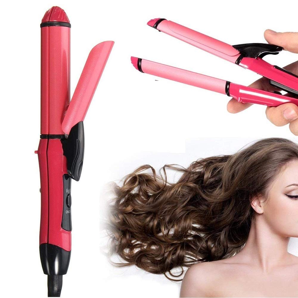 Twiclo Professional Hair Straightener & Curler for Women - Multi-Color Styling Iron with Adjustable Temperature (1 Piece) - Perfect for Home, Salon & Travel Use
