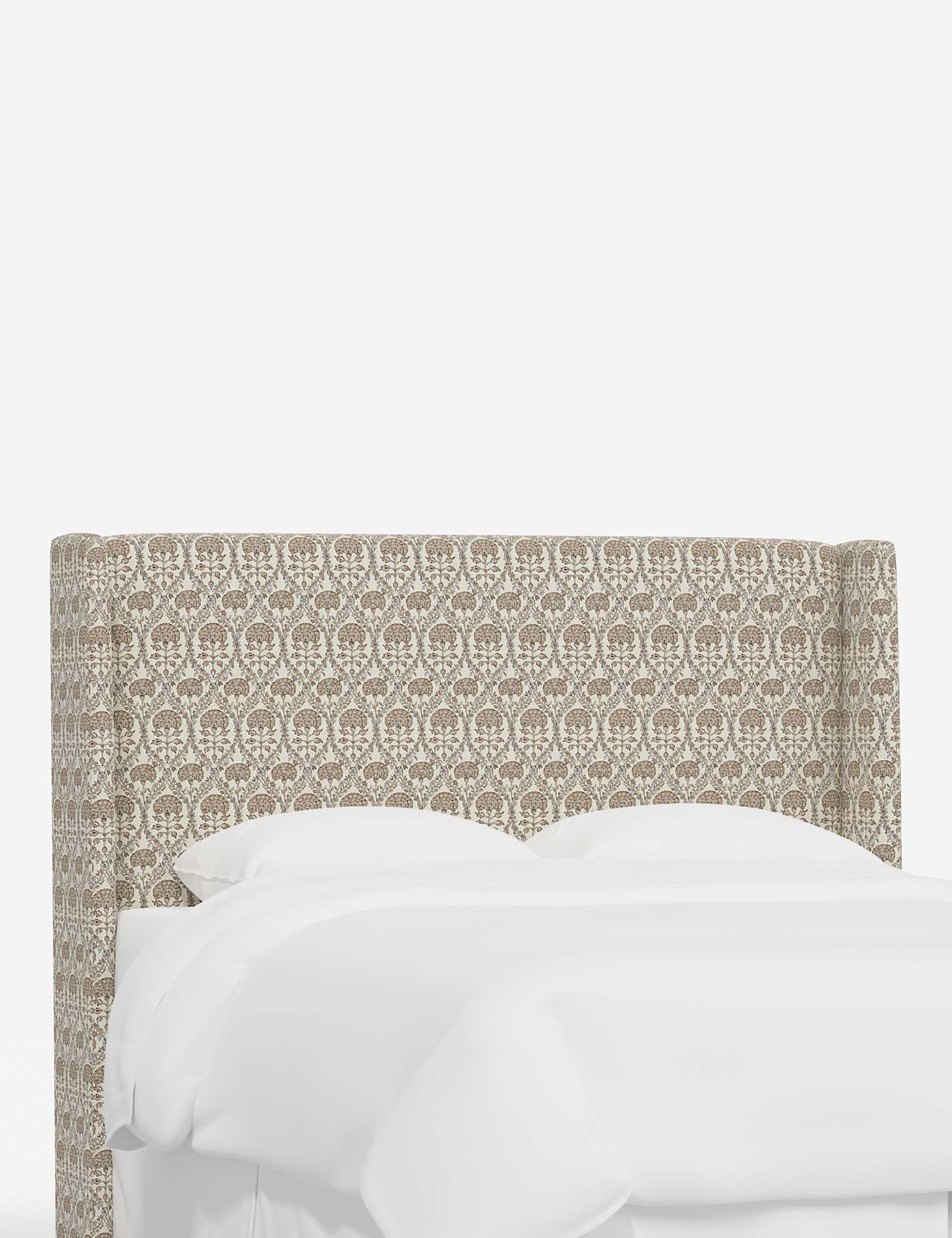 Adara Upholstered Headboard - Queen Size Bed Frame Headboard with Nailhead Trim - Perfect for Master Bedroom, Guest Room & Home Decor