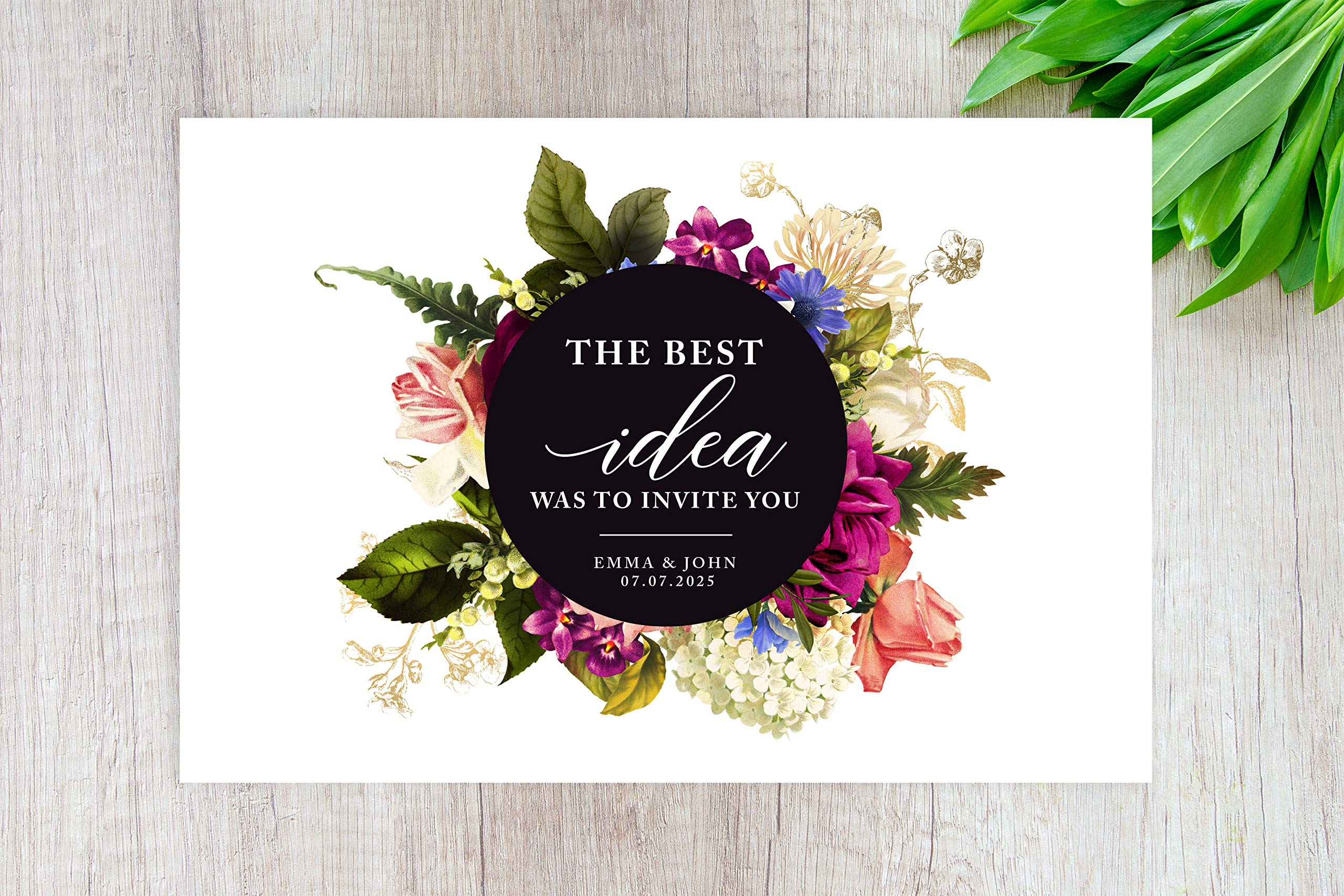 Custom Personalized Disposable Paper Placemats - 12x18 Inch Set of 25 - Elegant Tableware for Weddings, Bridal Showers & Dinner Parties - Perfect for Home Dining & Special Events