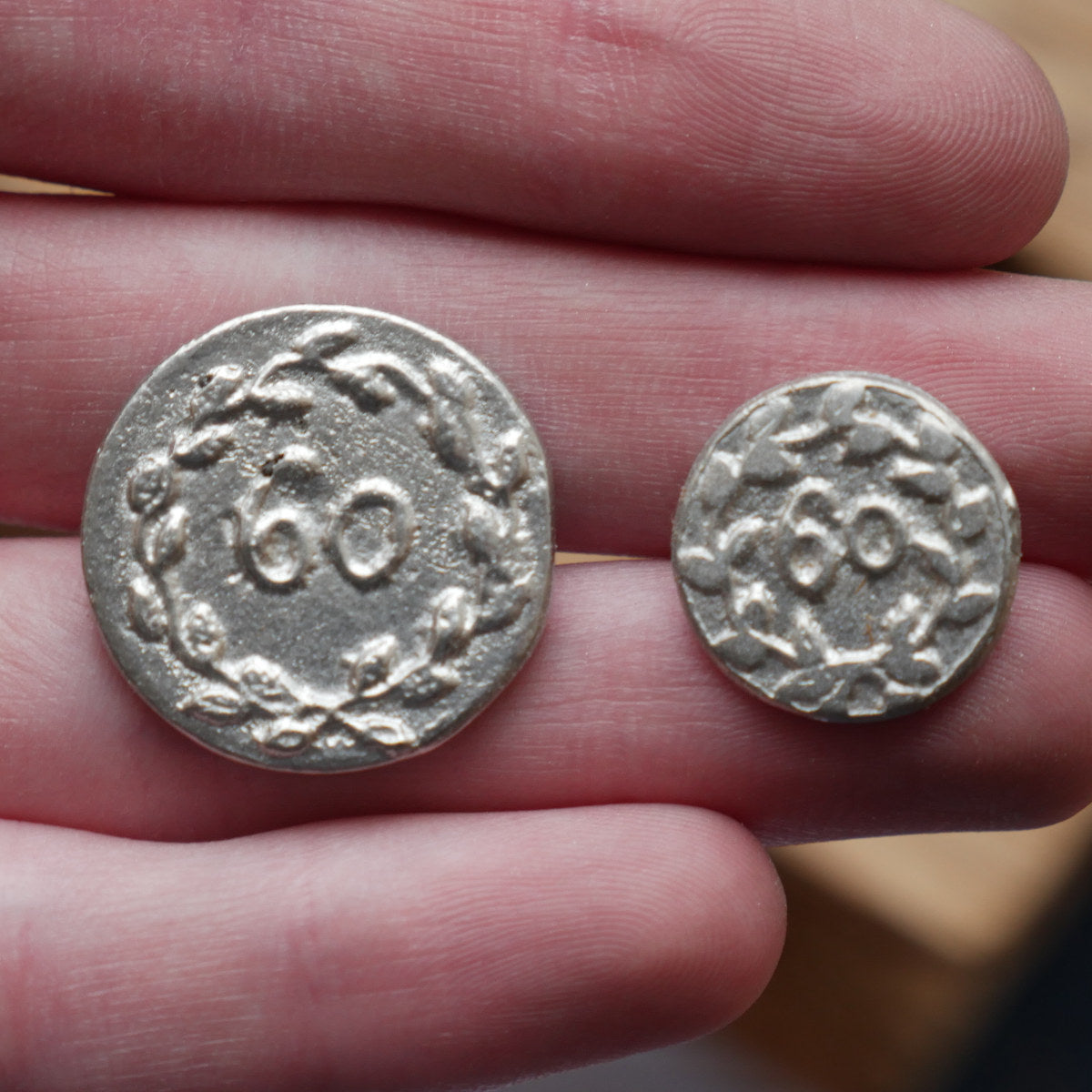 60th Regiment of Foot Buttons (Royal Americans) 1775-1785 - Authentic British Military Uniform Buttons for Historical Reenactments & Collectors