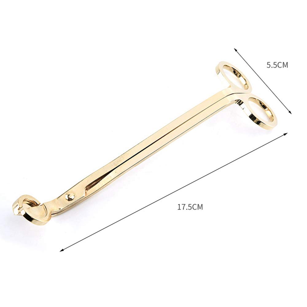1PC Stainless Steel Candle Wick Trimmer Scissors - Gold Wick Cutter & Clipper for Oil Lamps, DIY Candles, Home Decor & Gifts - Perfect for Aromatherapy, Relaxation & Romantic Ambiance