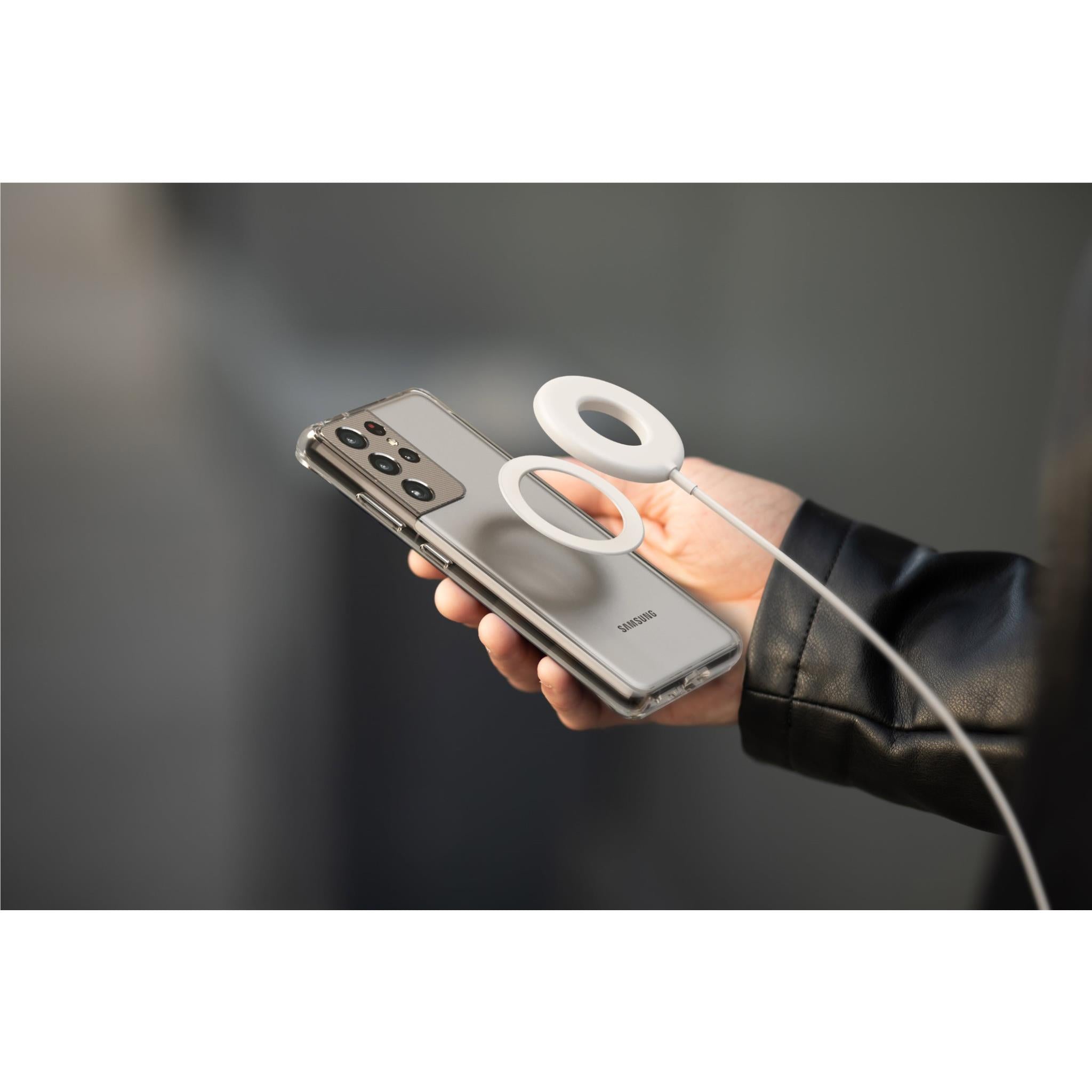 ALOGIC MagSafe Magnetic Ring Holder for iPhone - White | Secure Phone Mount for Car, Desk & Home | Compatible with MagSafe Cases & Accessories