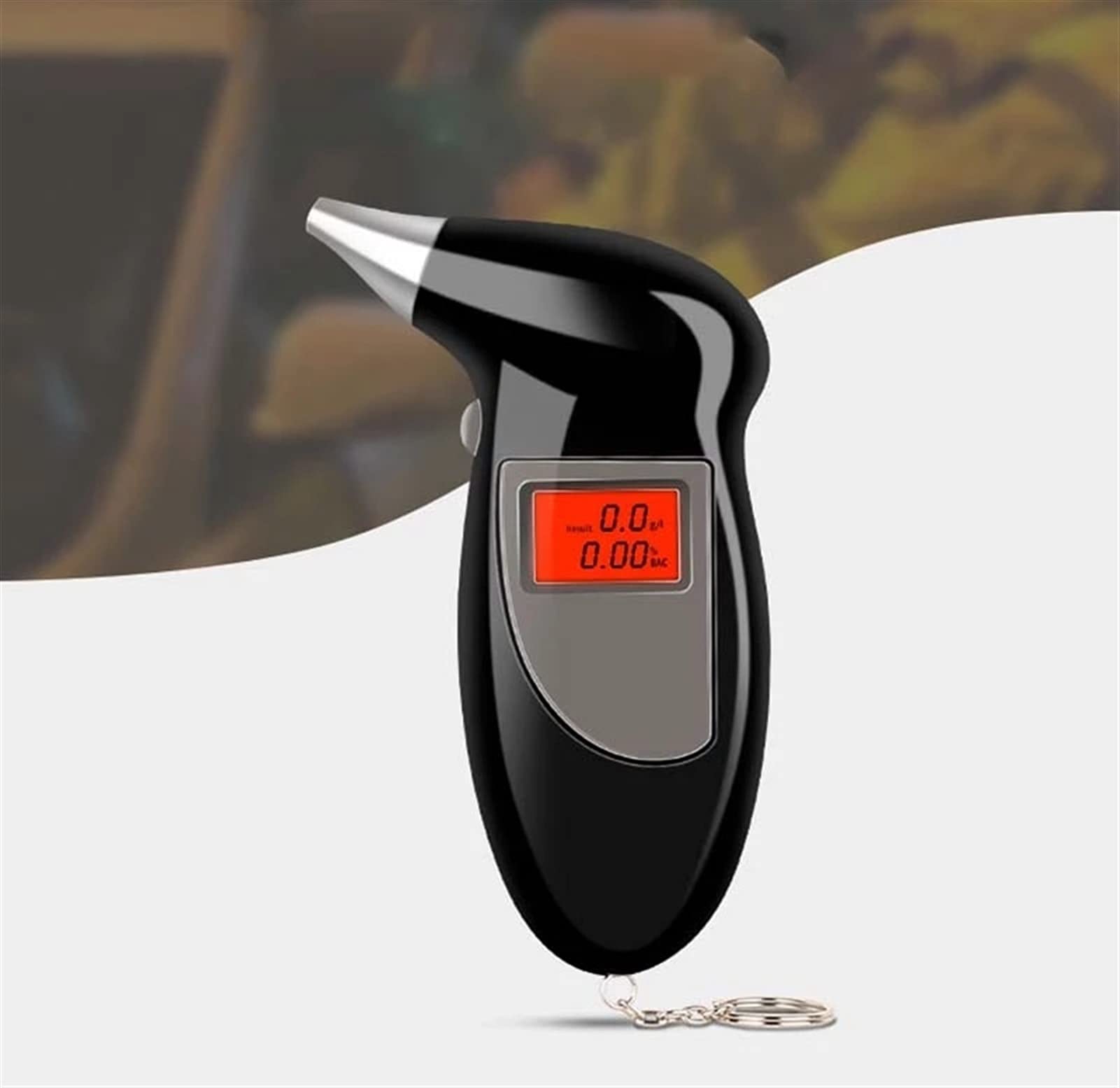 SVNA 2021 Professional Handheld Digital Alcohol Breath Tester - Portable Breathalyzer with Backlight Display for Personal & Law Enforcement Use - Perfect for Bars, Parties, and Road Safety Checks