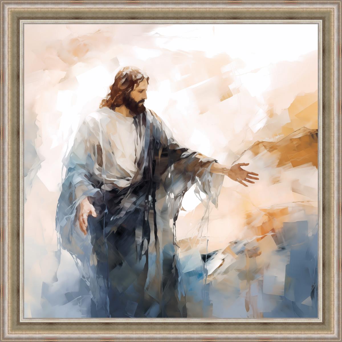 Come Unto Me Large Wall Art - Inspirational Christian Home Decor for Living Room, Bedroom & Office - Perfect for Gifts & Spiritual Spaces