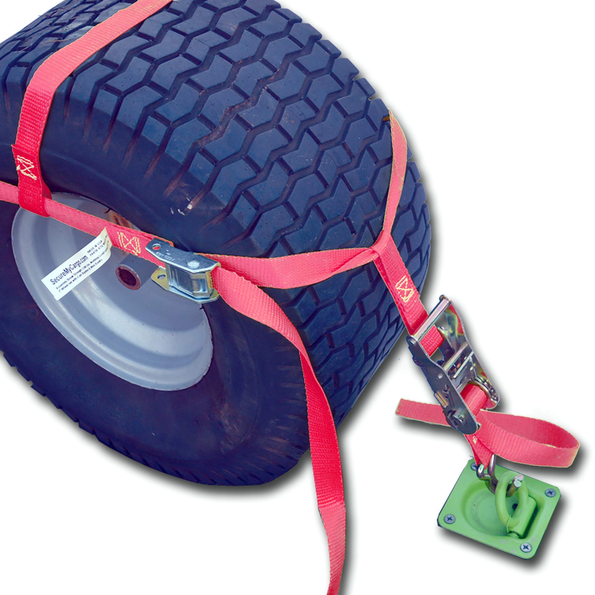 Heavy Duty ATV/UTV/Tractor Wheel Nets (Set of 4, Red) - Durable Off-Road Protection for Mud, Snow & Rough Terrain