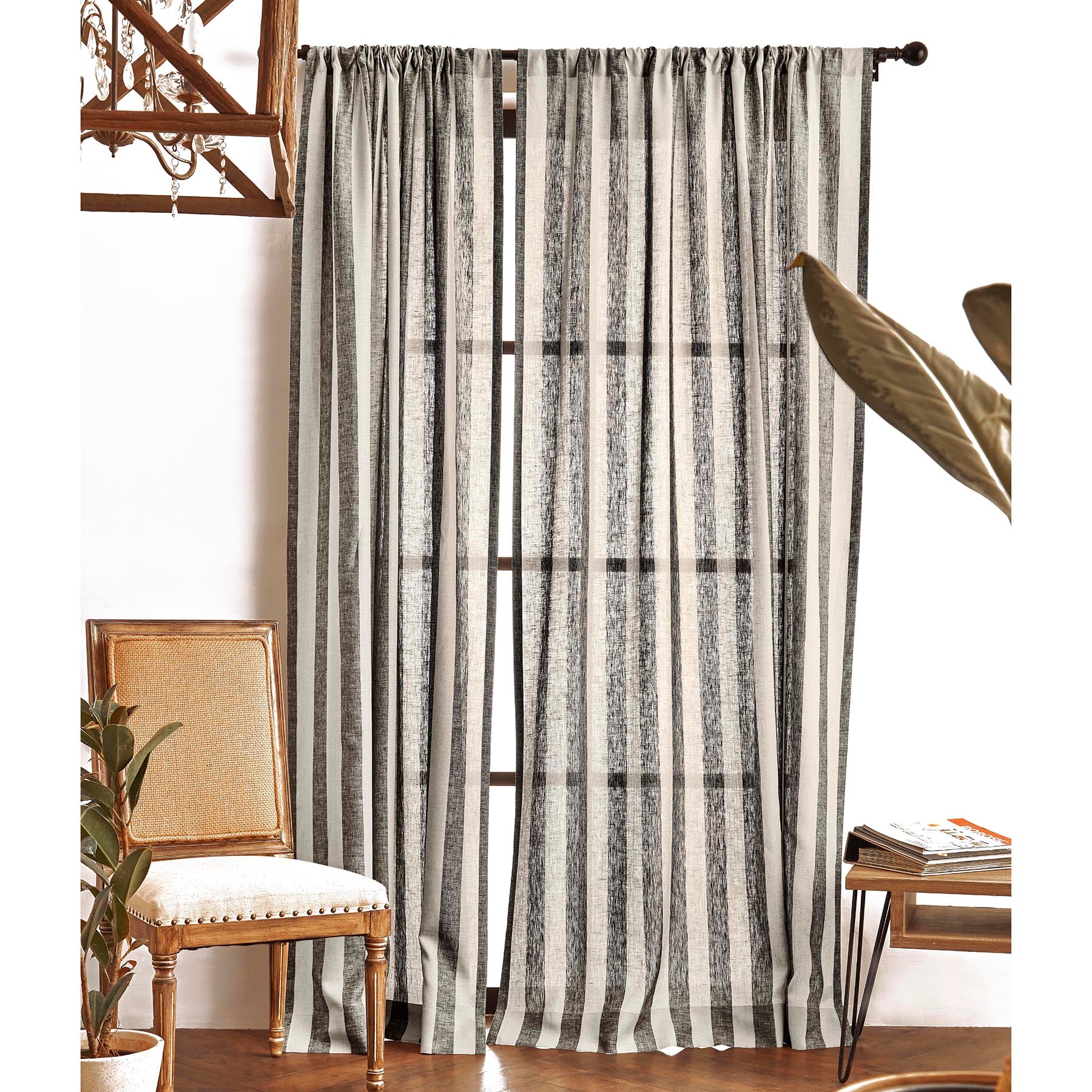Stylish Cabana Striped Curtains for Beach House & Outdoor Living - Sun Protection & Privacy Window Treatments