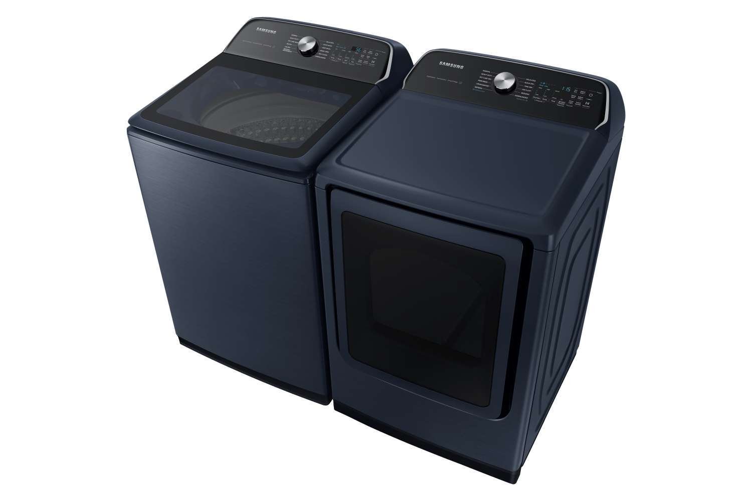 Samsung 6.1 cu.ft Top Load Washer with Pet Care & Agitator & 7.4 cu.ft Smart Dryer Set - WA53CG7155ADA4/DVE54CG7155DAC - Perfect for Pet Owners & Large Families Laundry Needs