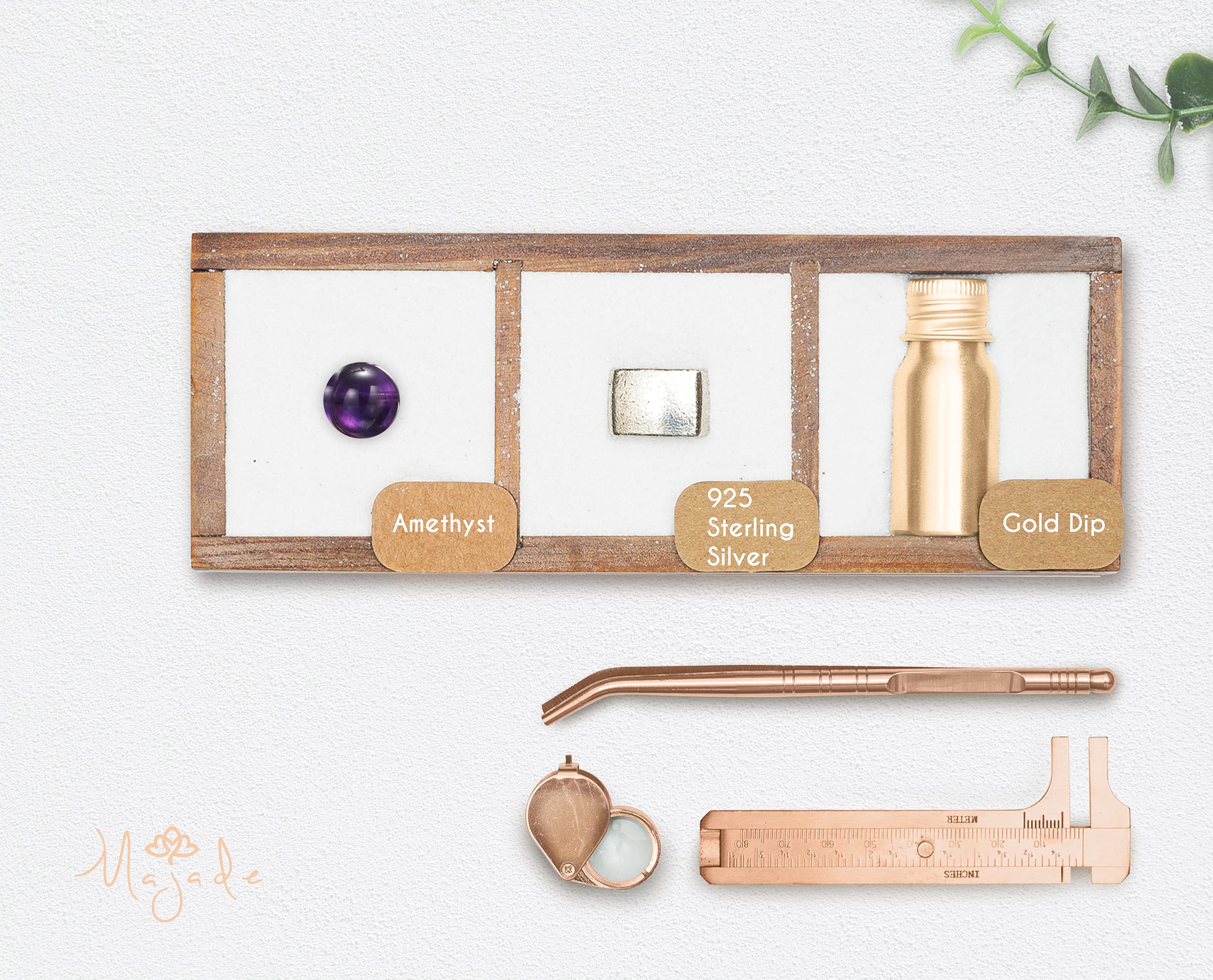 Amethyst Drop Dangle Earrings for Women - February Birthstone Ball Earrings in Simple Gold - Elegant Everyday Jewelry for Work, Party & Gift Giving