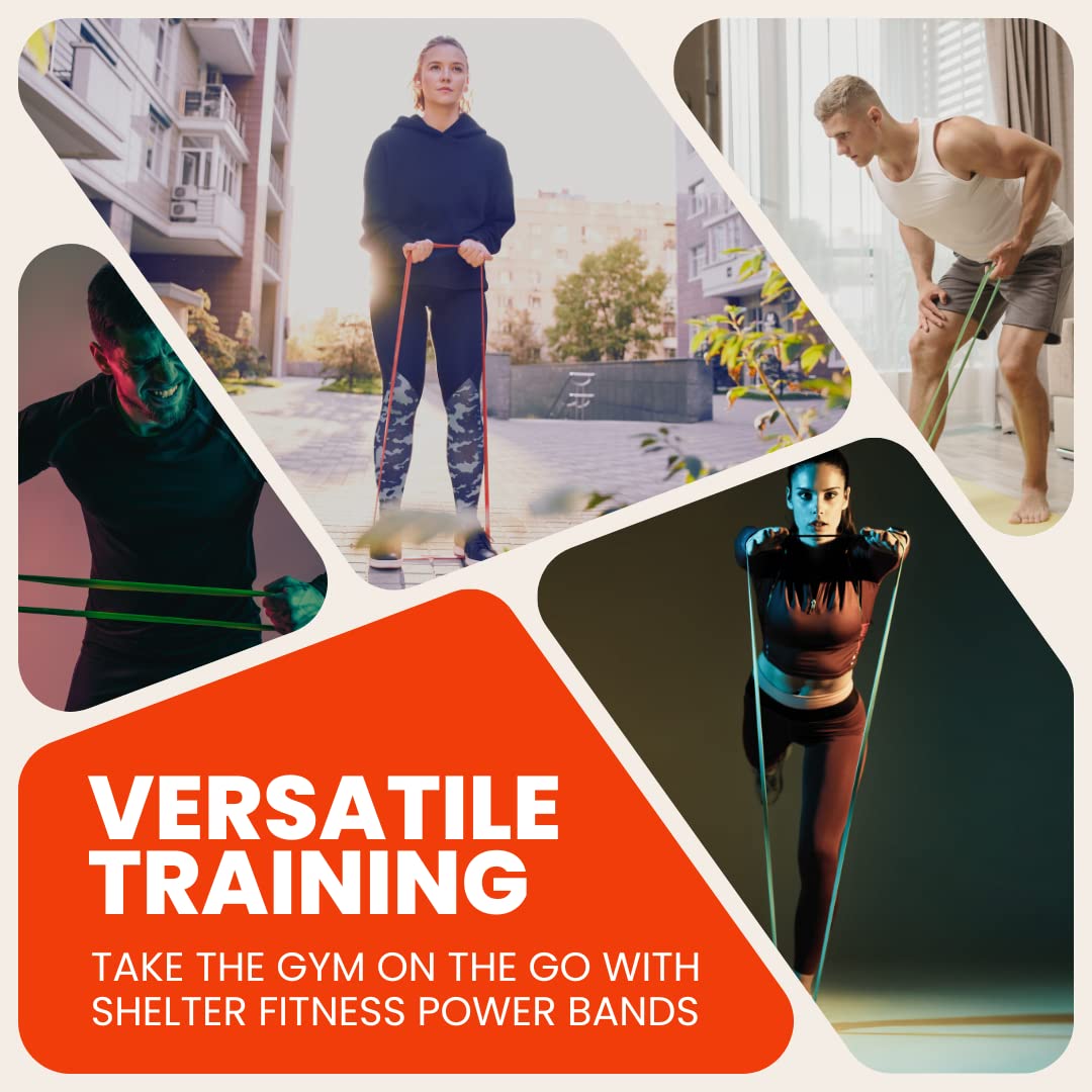 Premium Heavy Duty Resistance Bands Set (15-210lbs) - Professional Strength Training Bands for Pull-ups, Squats & Full Body Workouts - Portable Exercise Bands with Carry Bag for Home Gym & Outdoor Fitness - Perfect for Men & Women