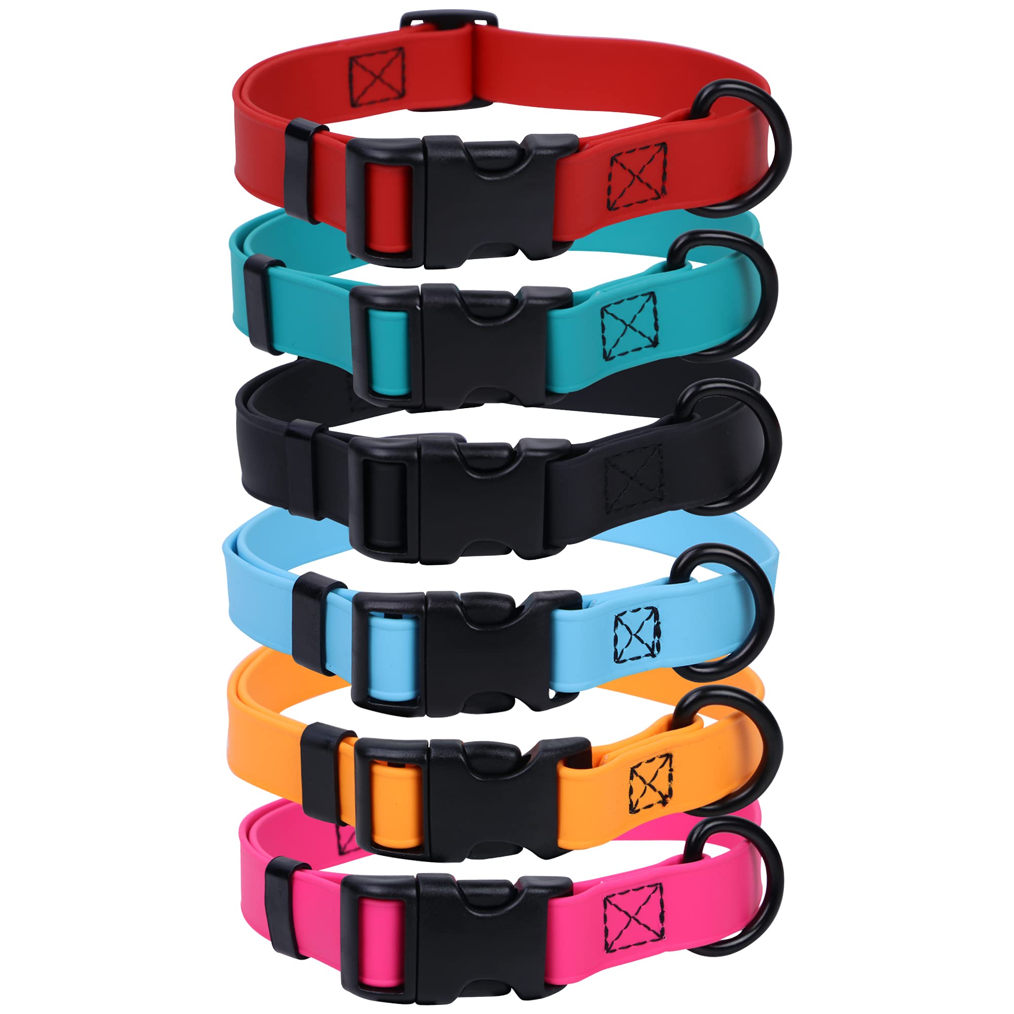 Regal Dog Products Small Teal Waterproof Dog Collar - Adjustable, High Strength Buckle & Heavy Duty Ring - Training Collar for Small Dogs & Puppies - Perfect for Outdoor Adventures, Walks & Water Activities