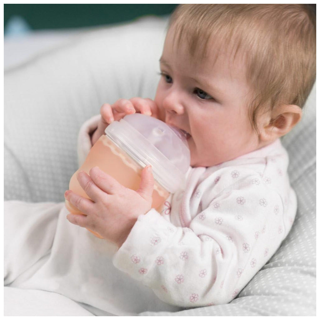 OlaBaby 240ml Silicone Baby Bottle - BPA-Free, Gentle Feeding for Newborns & Infants - Perfect for Breastfeeding, Formula, and On-the-Go Use