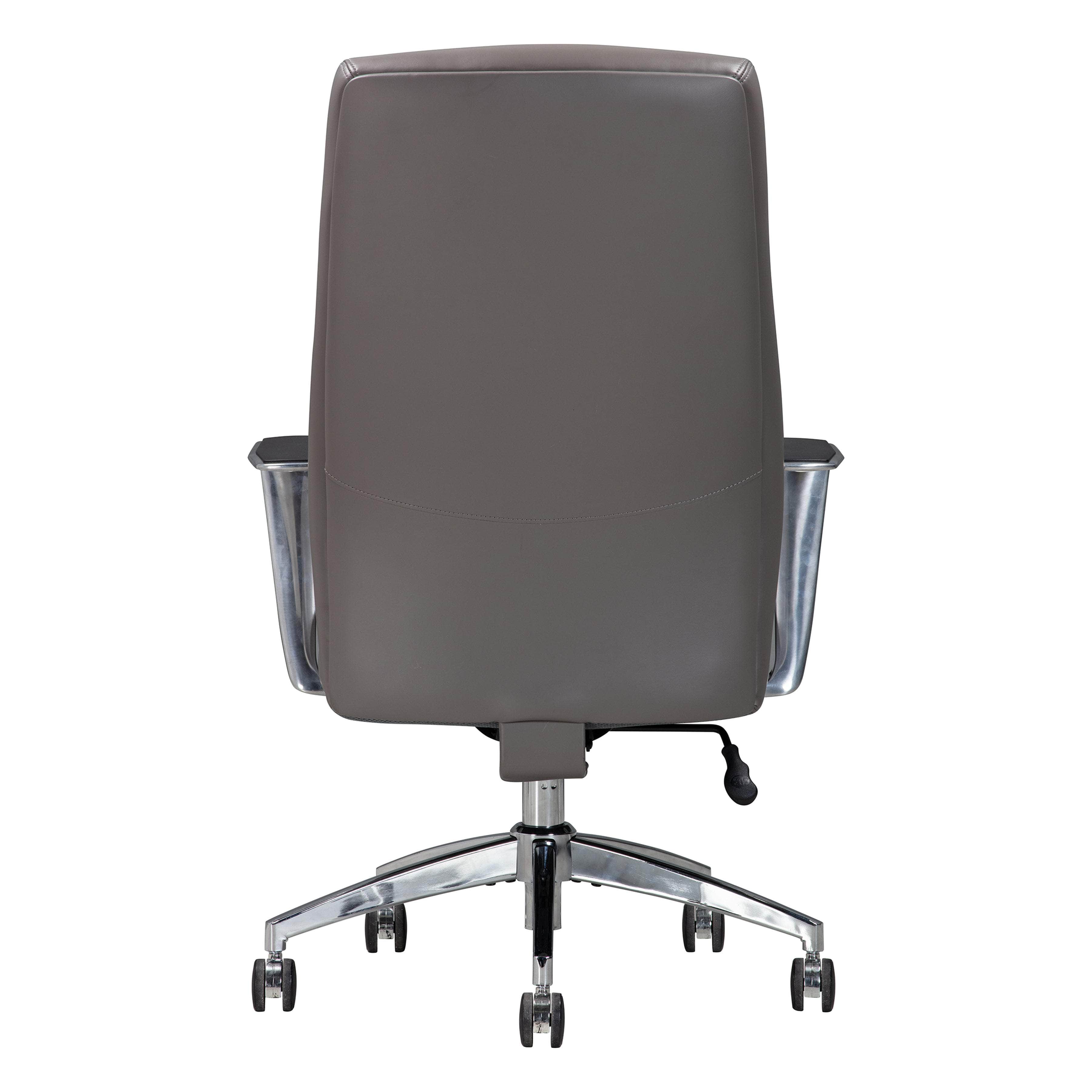 Sealy Ken Faux Leather Office Task Chair - Ergonomic Grey Computer Desk Chair for Home & Office Workspace