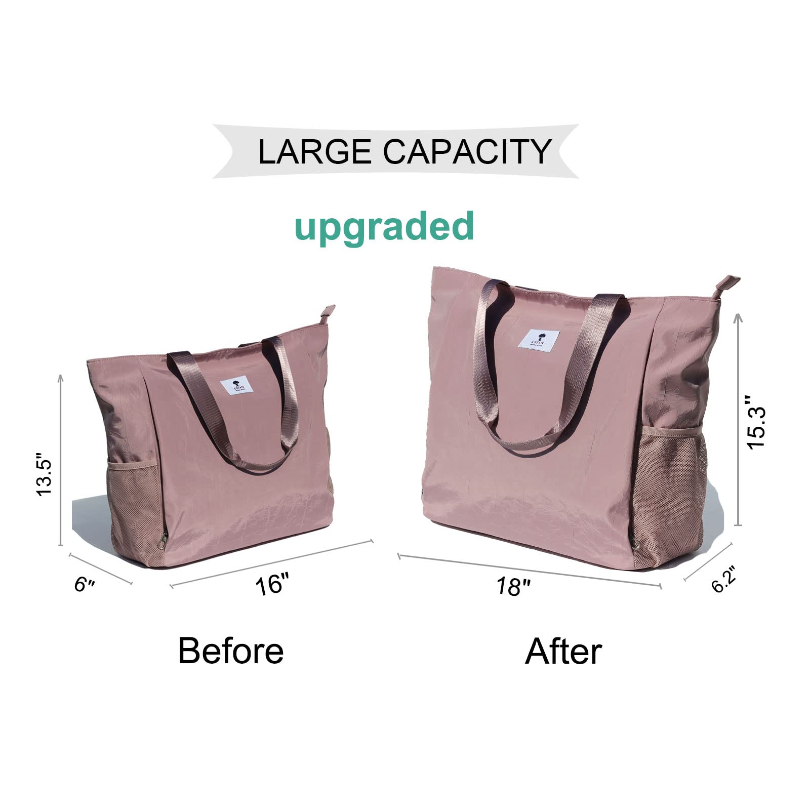 ESVAN Yoga Mat Bag - Premium Yoga Tote Carrier with Shoulder Strap | Multi-Functional Carryall for Yoga, Pilates, Gym, Travel & Beach | Perfect for Workouts, Office Commute & Outdoor Activities