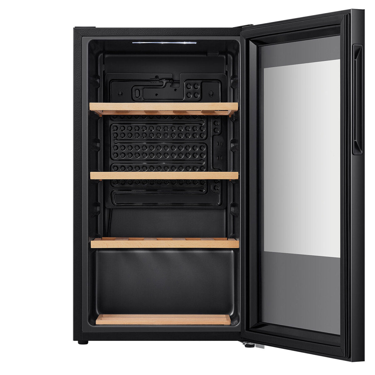 Hisense 30 Bottle Wine Cooler Refrigerator - Black HRWC31 for Home Bar, Kitchen, or Wine Cellar - Compact Wine Storage Solution