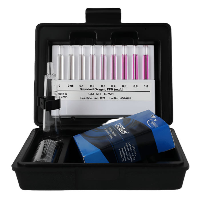 Accurate Dissolved Oxygen Test Kit (0-1ppm) for Aquariums, Ponds & Water Quality Testing | Reliable & Easy to Use