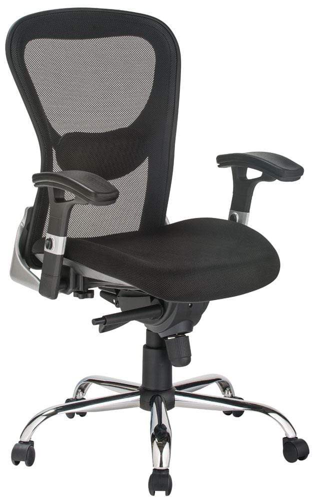 Harwick Deluxe Ergonomic Mesh Office Chair with Lumbar Support - Adjustable Height Swivel Task Chair for Home & Office Workspace - Comfortable Computer Desk Chair for Long Hours Sitting [3052]