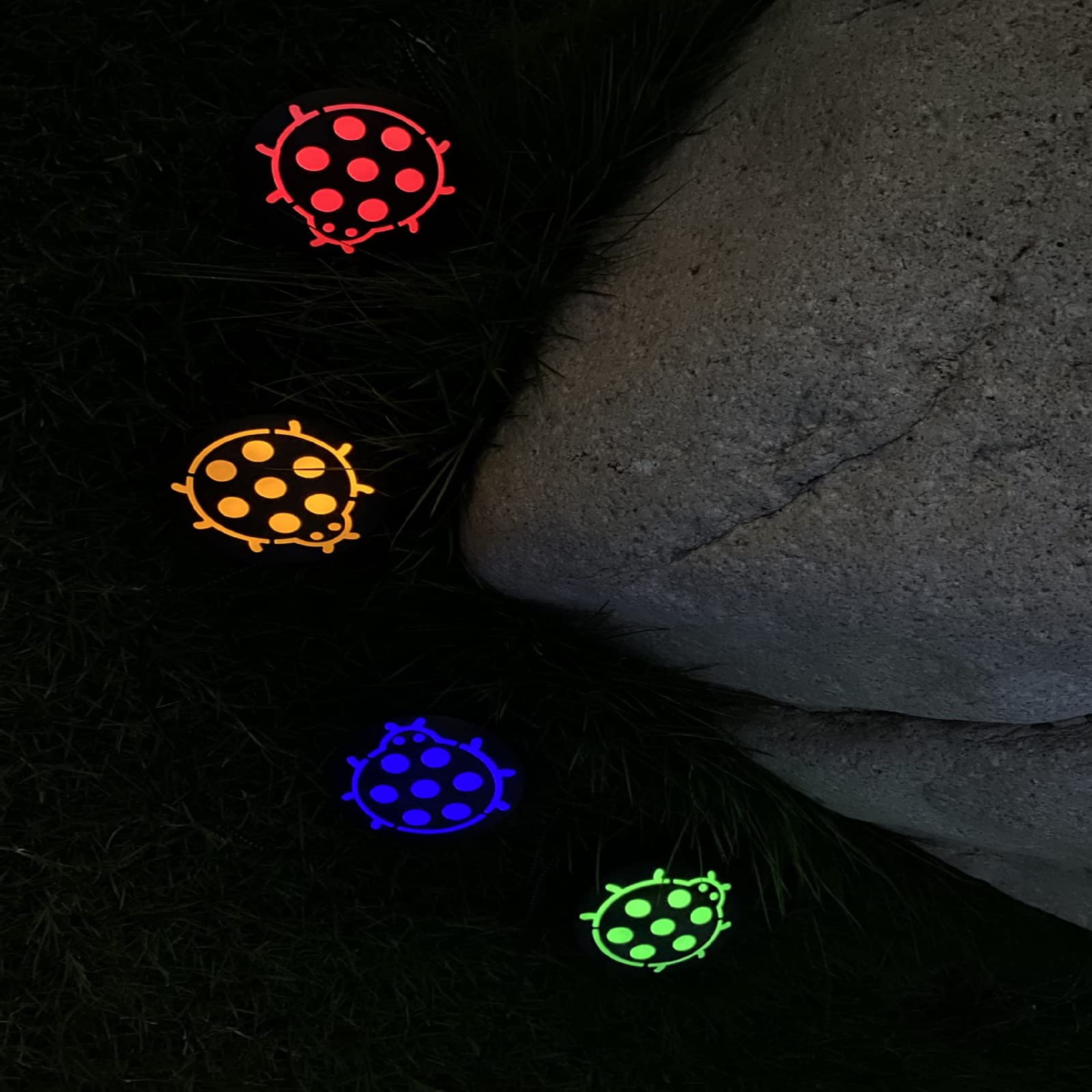 AMZSTAR Solar Ladybug Pathway Lights - Set of 4 Waterproof Outdoor Garden Lights for Driveway, Yard & Lawn | Solar-Powered Landscape Decorative Lighting for Walkways, Patios & Garden Decor