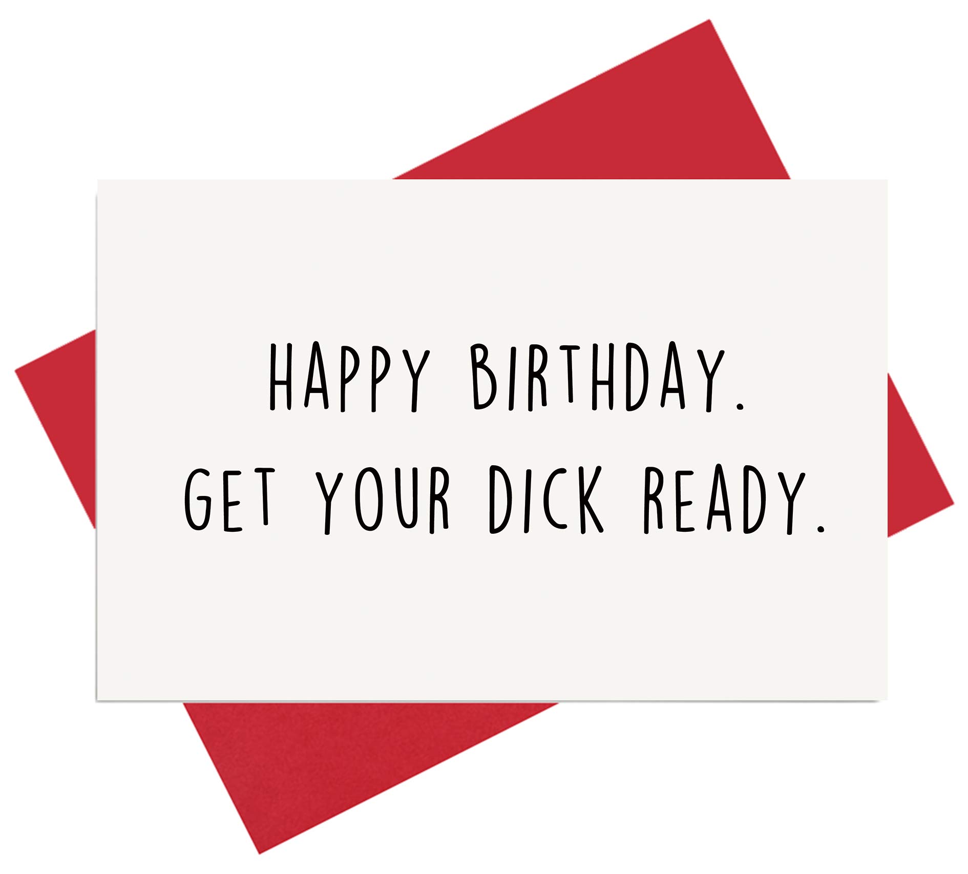 Funny Naughty Birthday Card for Boyfriend or Husband - Rude Dirty Humor Greeting Card - Perfect for Anniversaries, Bachelorette Parties & Adult Gifts