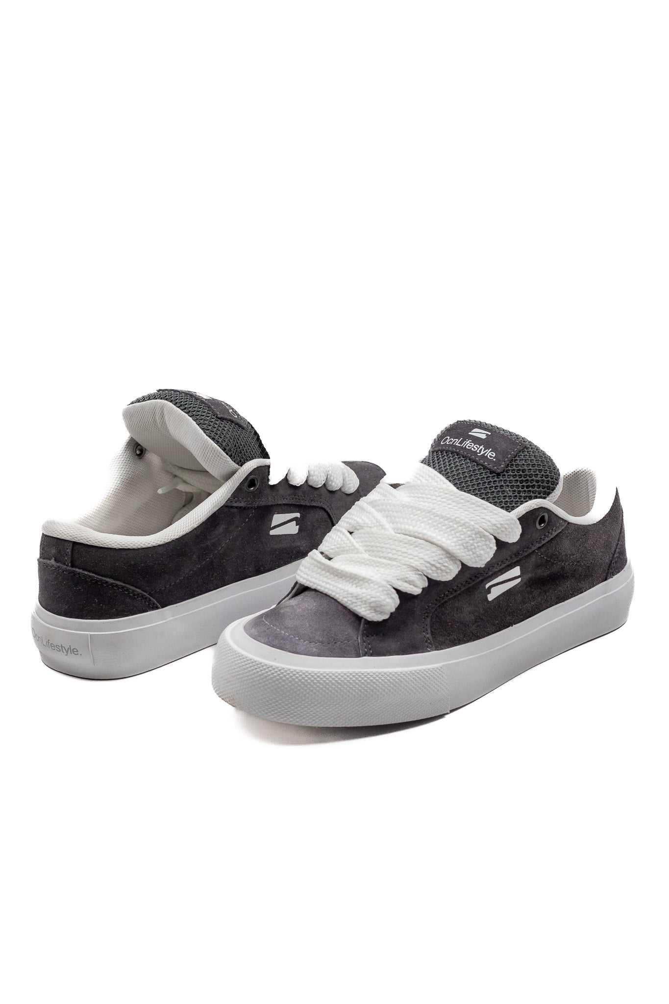 Ocn Lincoln City White Grey Sneakers - Comfortable Men's Running Shoes for Walking, Jogging & Gym Workouts