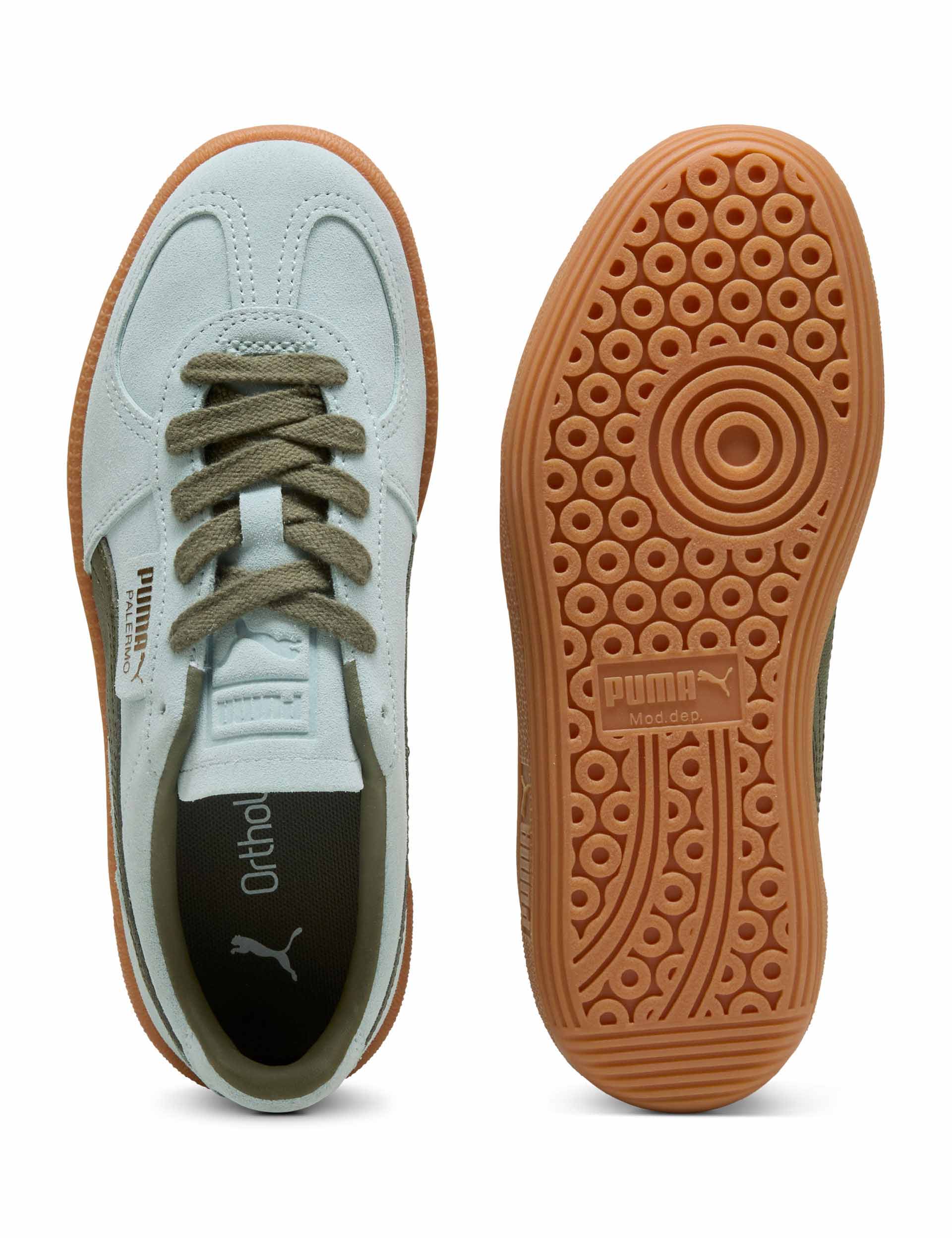 Palermo Sneakers for Men & Women - Comfortable Casual Shoes in Peaceful Blue & Loden Green | Perfect for Walking, Travel & Everyday Wear