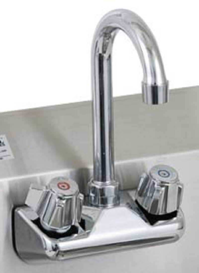 Royal Industries Hand Sink Replacement Faucet - Durable Stainless Steel Commercial Faucet for Restaurants, Hospitals & Public Restrooms