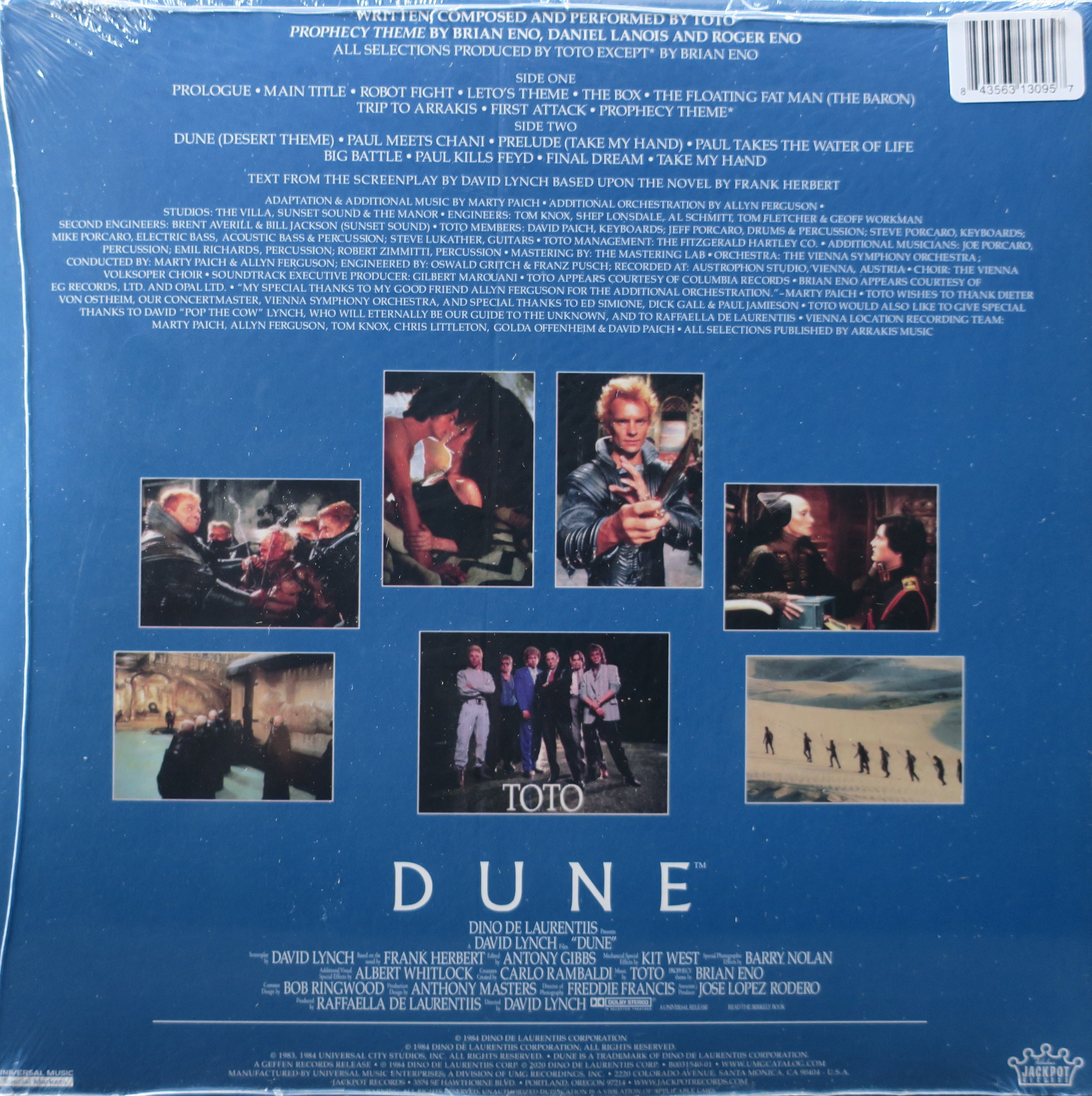 DUNE Original Motion Picture Soundtrack by Toto & Brian Eno - Limited Edition Vinyl LP Record - Perfect for Movie Night & Vinyl Collectors
