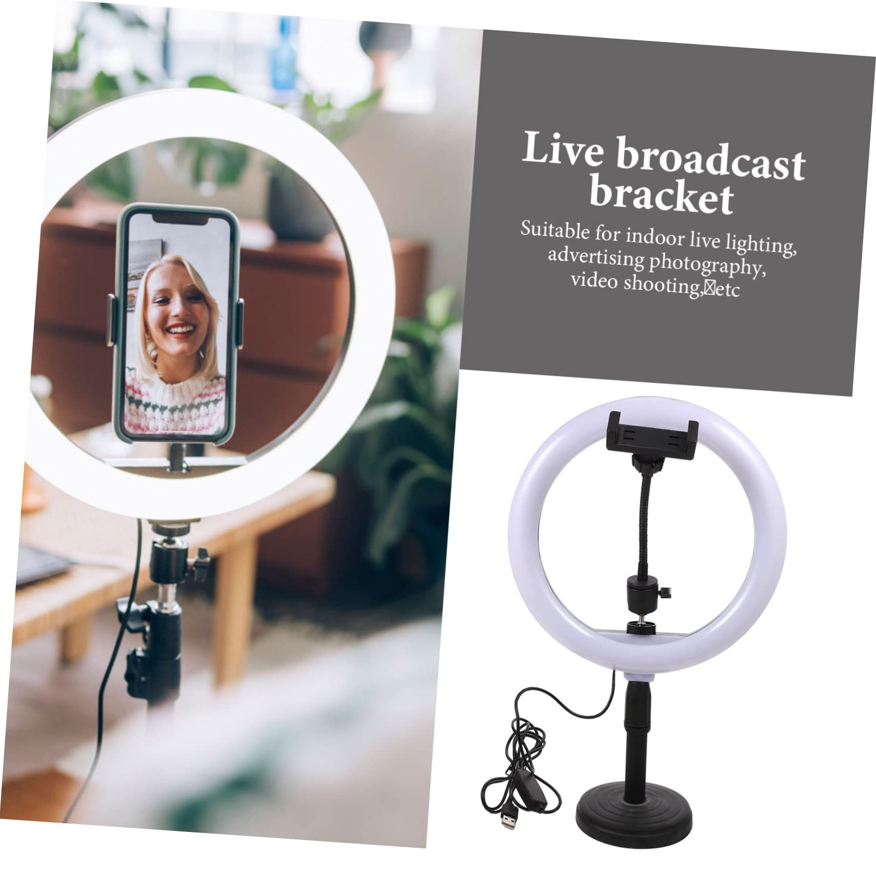 Hemobllo Professional LED Ring Light with Stand - 10
