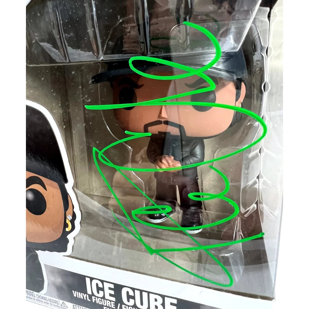 Authentic Ice Cube #160 Signed Funko Pop Vinyl Figure with JSA COA - Limited Edition Collectible for Music & Movie Fans, Perfect for Display in Home Office or Man Cave
